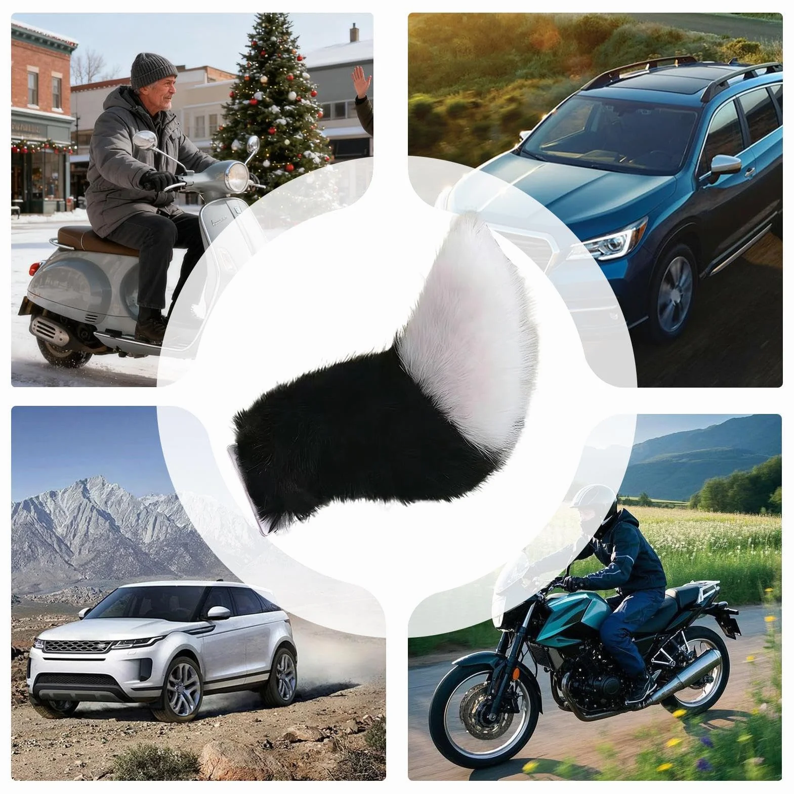 Moving Tail Cosplay – dekoracja zewnętrzna pojazdu – gadżet dowcipny na motocykl, dla motocyklistów, modyfikatorów, występów scenicznych, wydarzeń tematycznych, maskarady, przedstawień