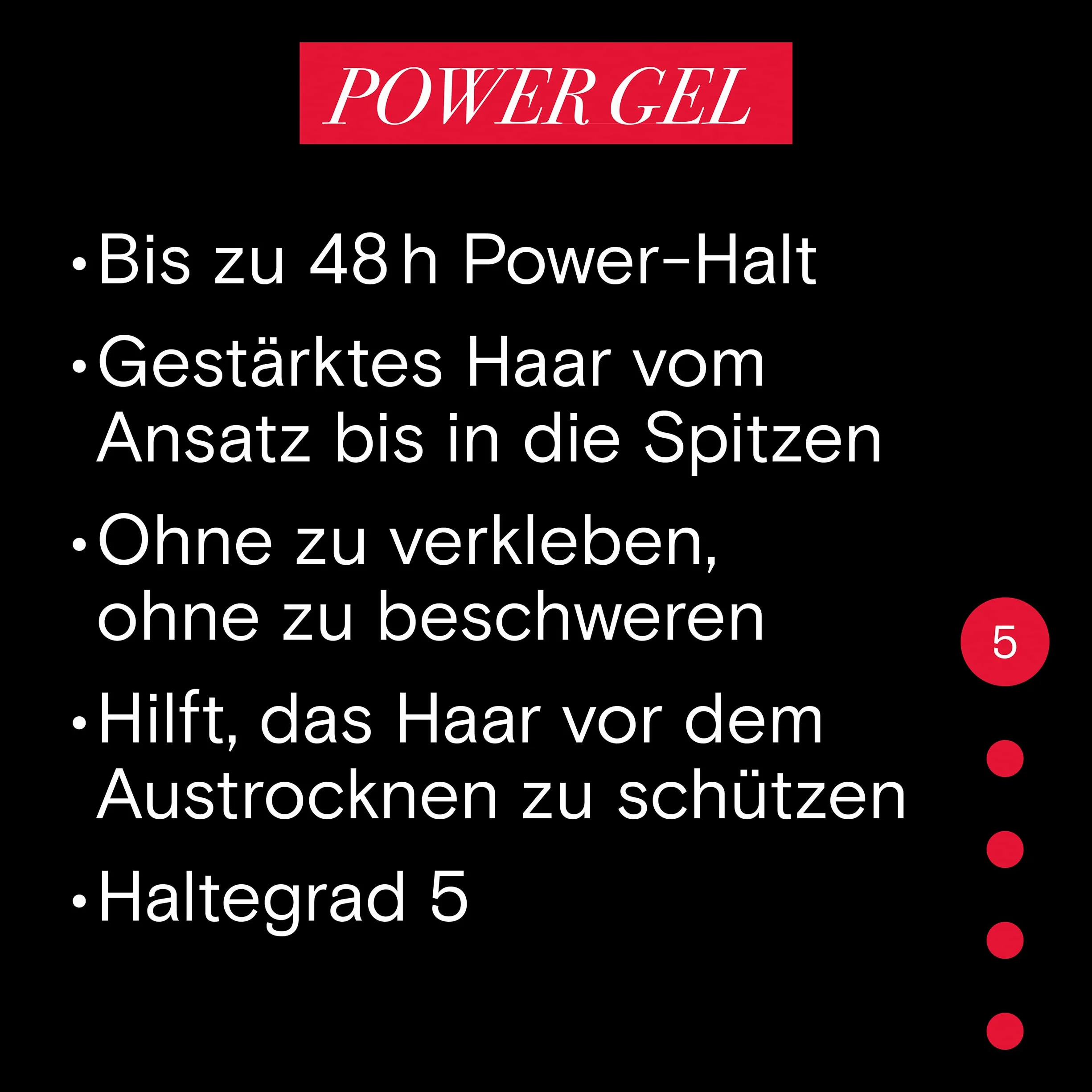 Taft Styling Gel Power o stopniu utrwalenia 5 (150 ml), żel do włosów wzmocnionych i bez klejenia, żel utrzymuje się do 48 h również w przypadku wilgoci i wiatru