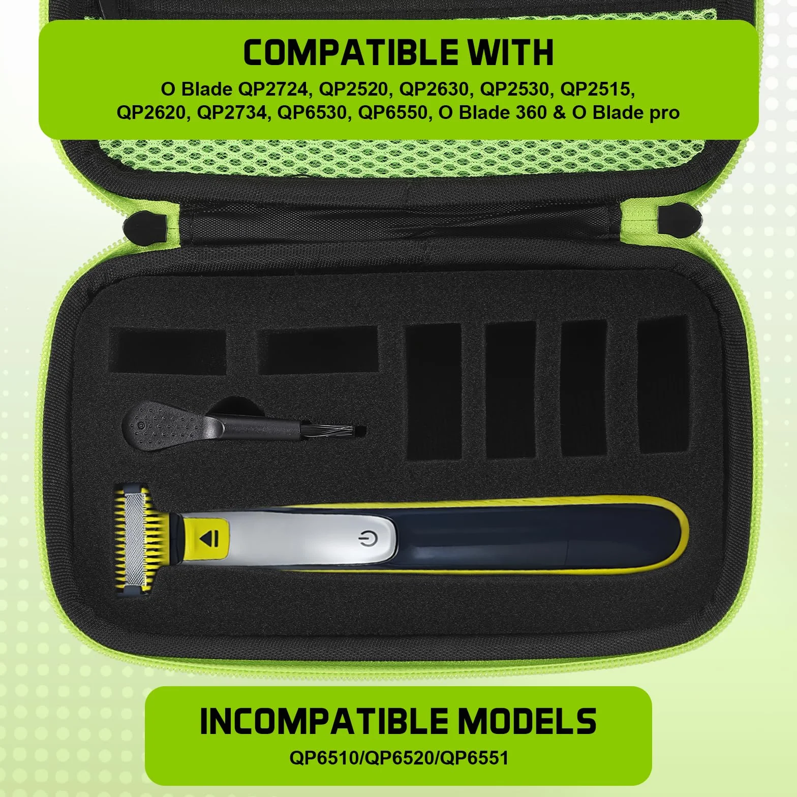 Etui na O Blade QP2520, QP2620, QP2630, QP2734, QP6530, Blade 360 i Pro, elektryczny trymer do twarzy, prowadnik grzebień, wymienne głowice, golarka, etui podróżne