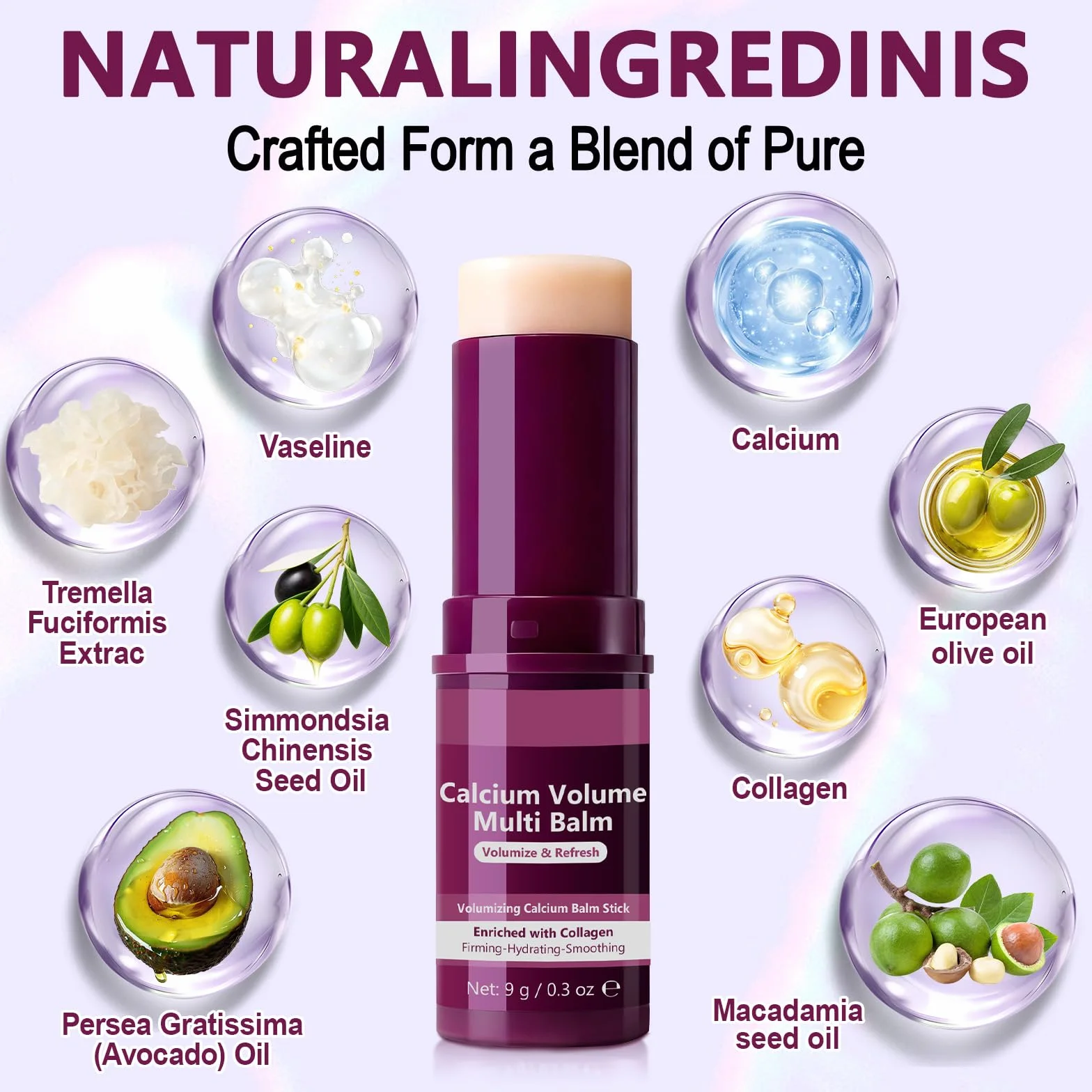 Calcium Volume Multi Balm, Calcium Multi Balm Stick, koreański kolagen nawilżający, przeciwstarzeniowy, opadający, zmarszczki, odpowiedni do oczu, twarzy, szyi (3)