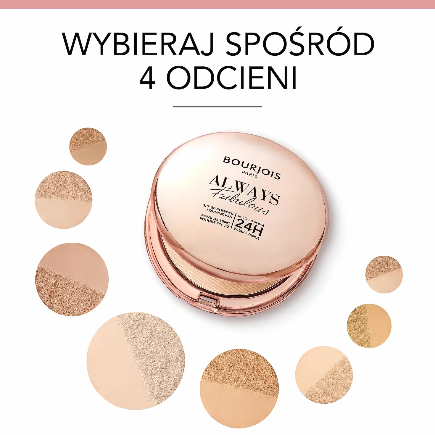 Bourjois Always Fabulous matujący puder z filtrem SPF20 nr 125 Ivory, 7g