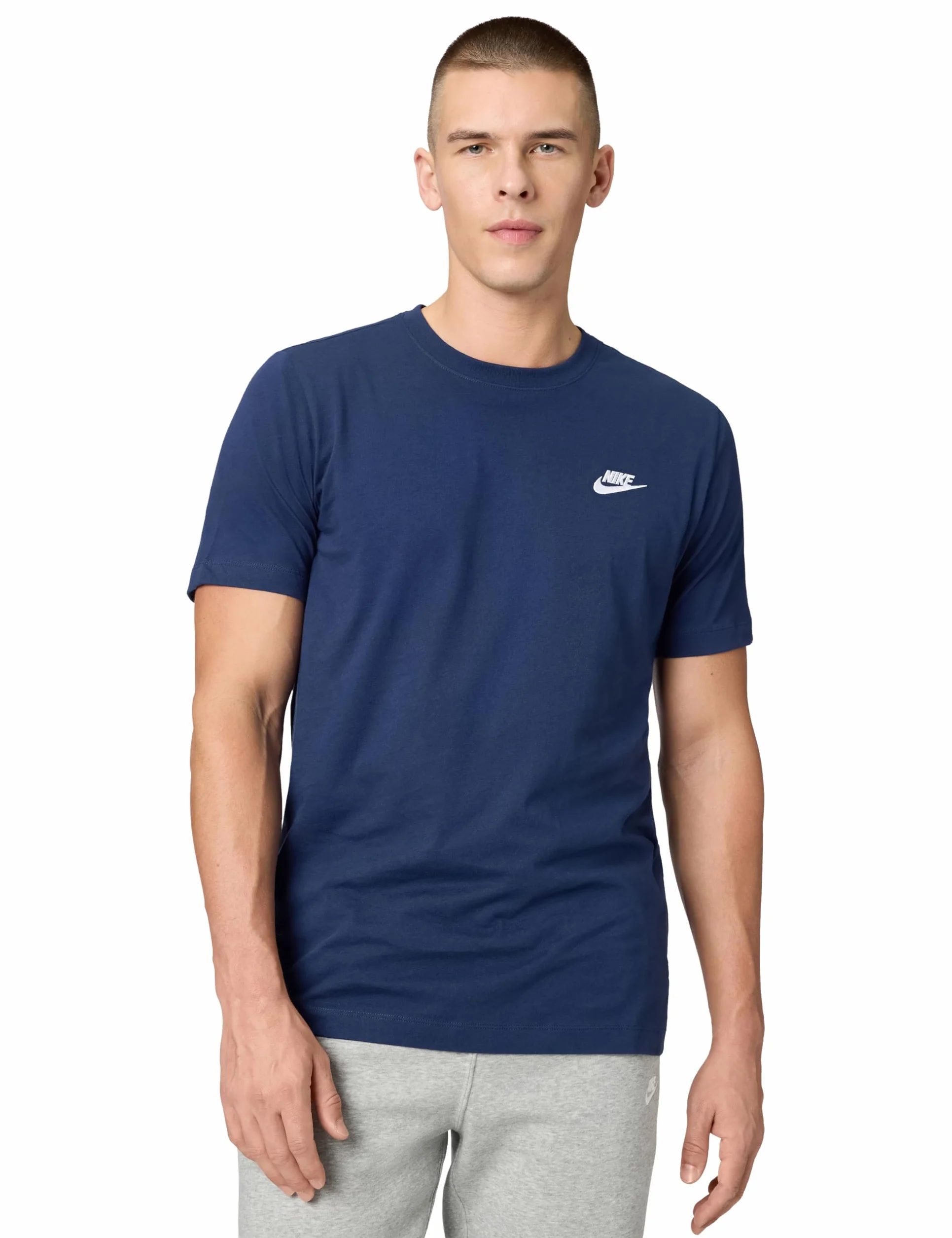 Nike Mężczyźni Sportswear Club Koszulka, Granatowy (Midnight Navy), Rozmiar L