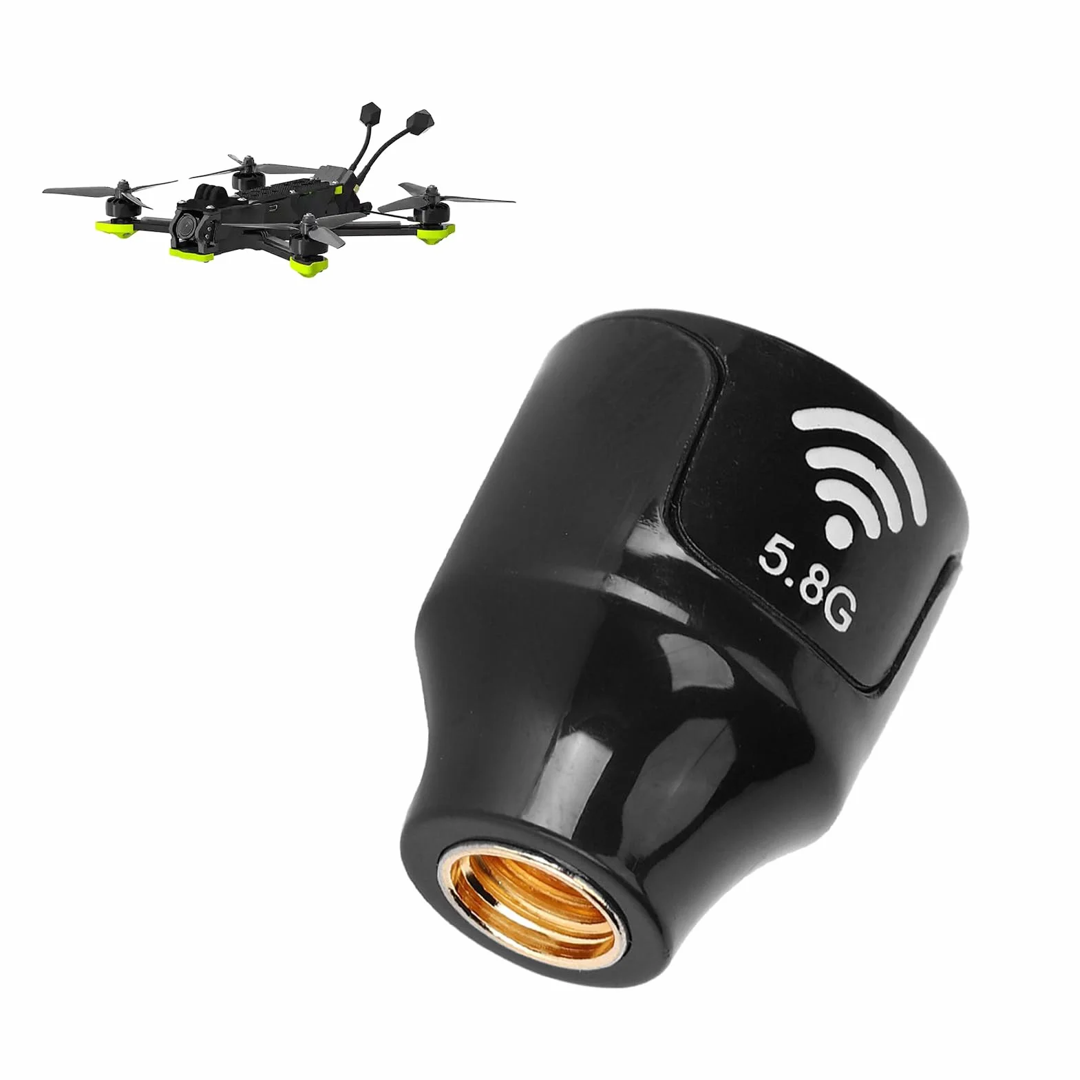 5.8Ghz 3dBi antena Lollipop Super Mini Antena RC Drone FPV Quadcopeter Multicopter(wewnętrzna needle-black)