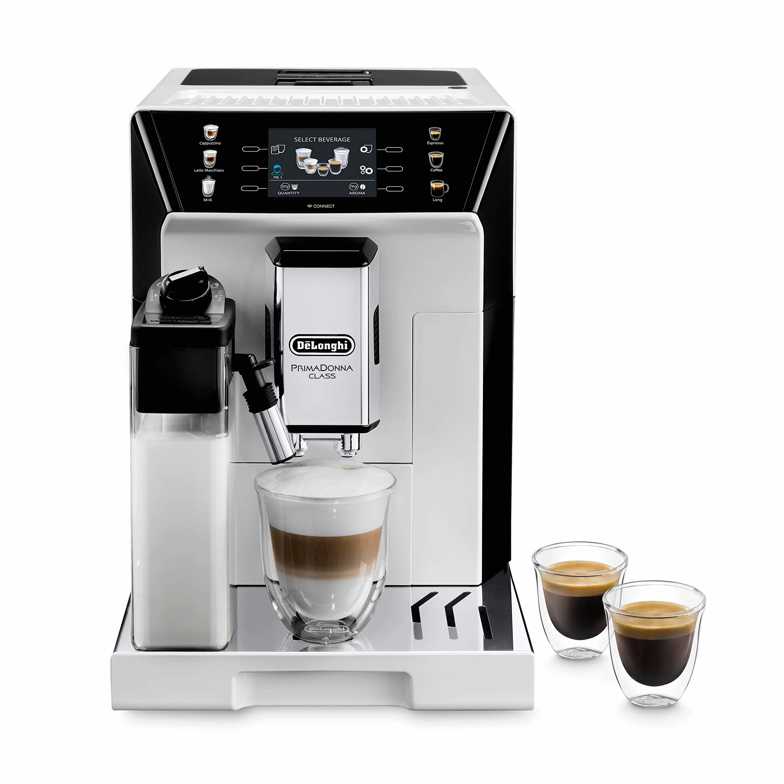 De’Longhi Primadonna Ekspres do Kawy, Biały/Kremowy, 1450W 240V