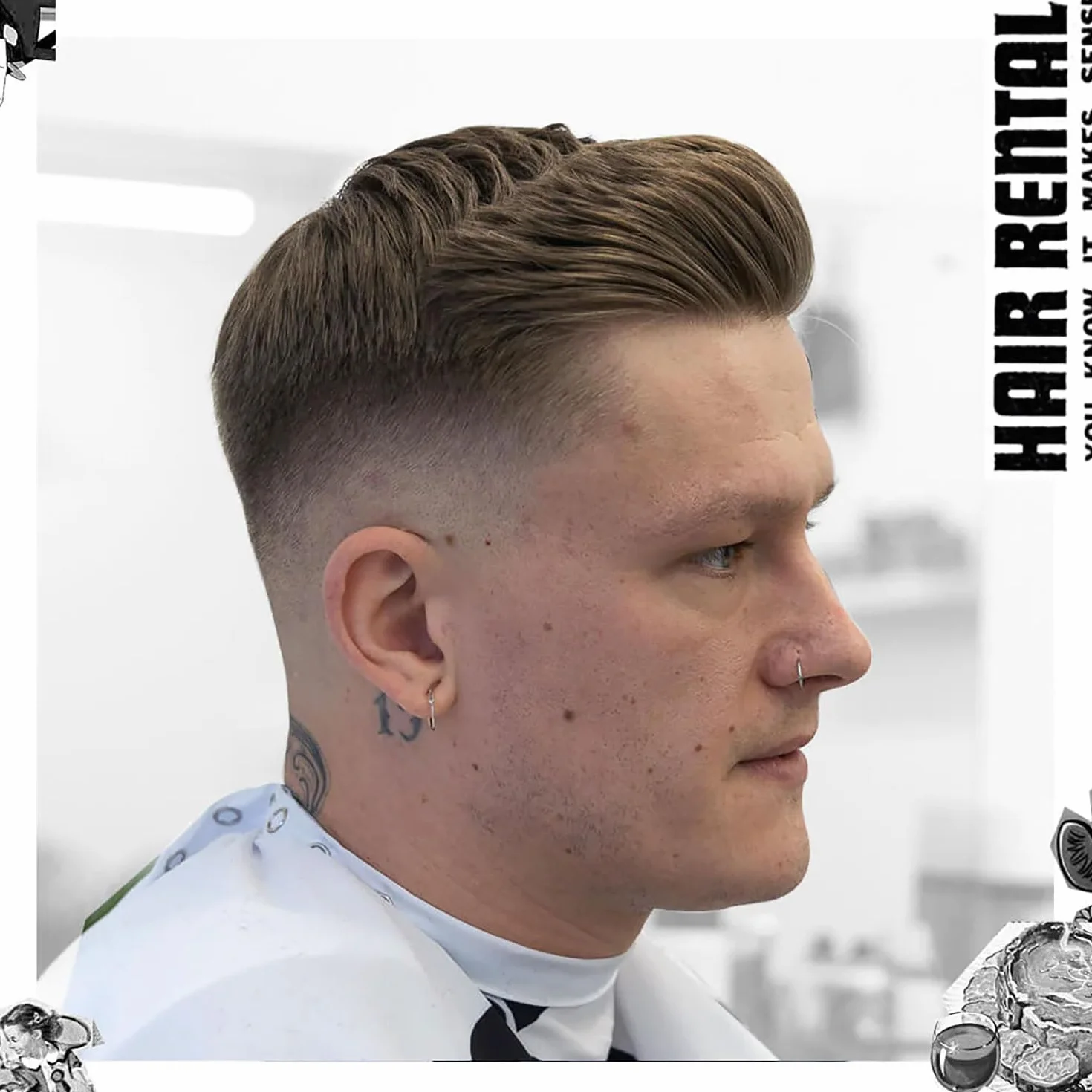 Uppercut Deluxe Quiff Roller For Hair Styling, Volumising Mens Styling Hair Brush to Lift the Hair with Spaced Ball Tipped Bristles to Prevent Pulling