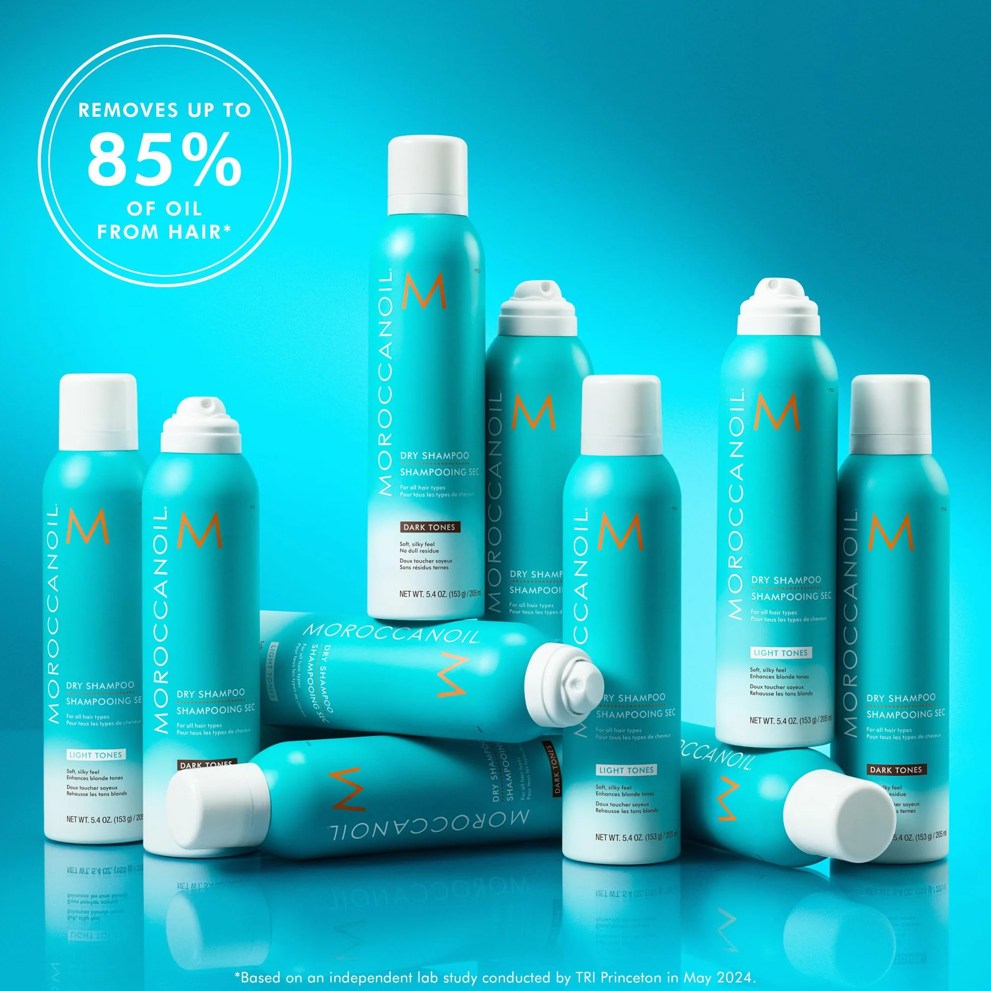 Moroccanoil Suchy szampon do włosów ciemnych, 205 ml