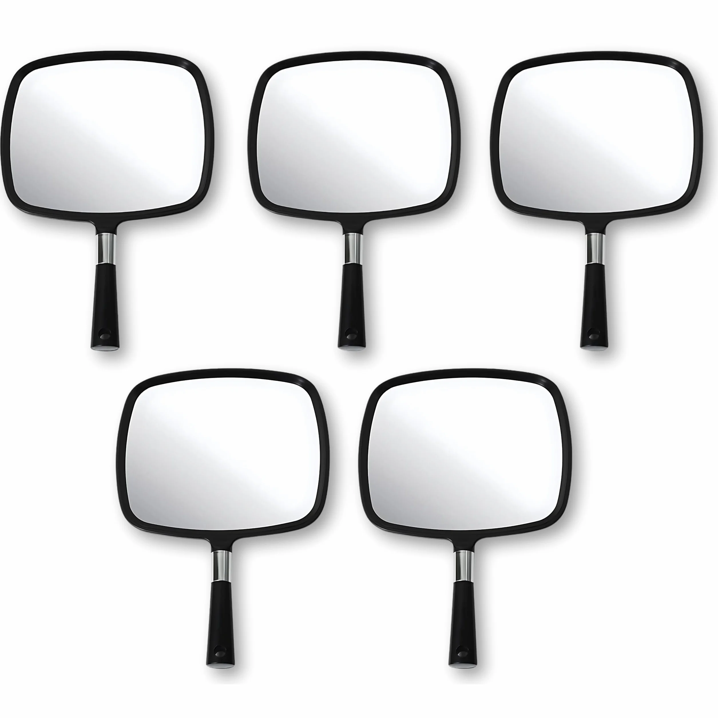 MIRRORVANA Lustro ręczne z uchwytem, duże, czarne 5-Pack czarne - 33cm x 23cm