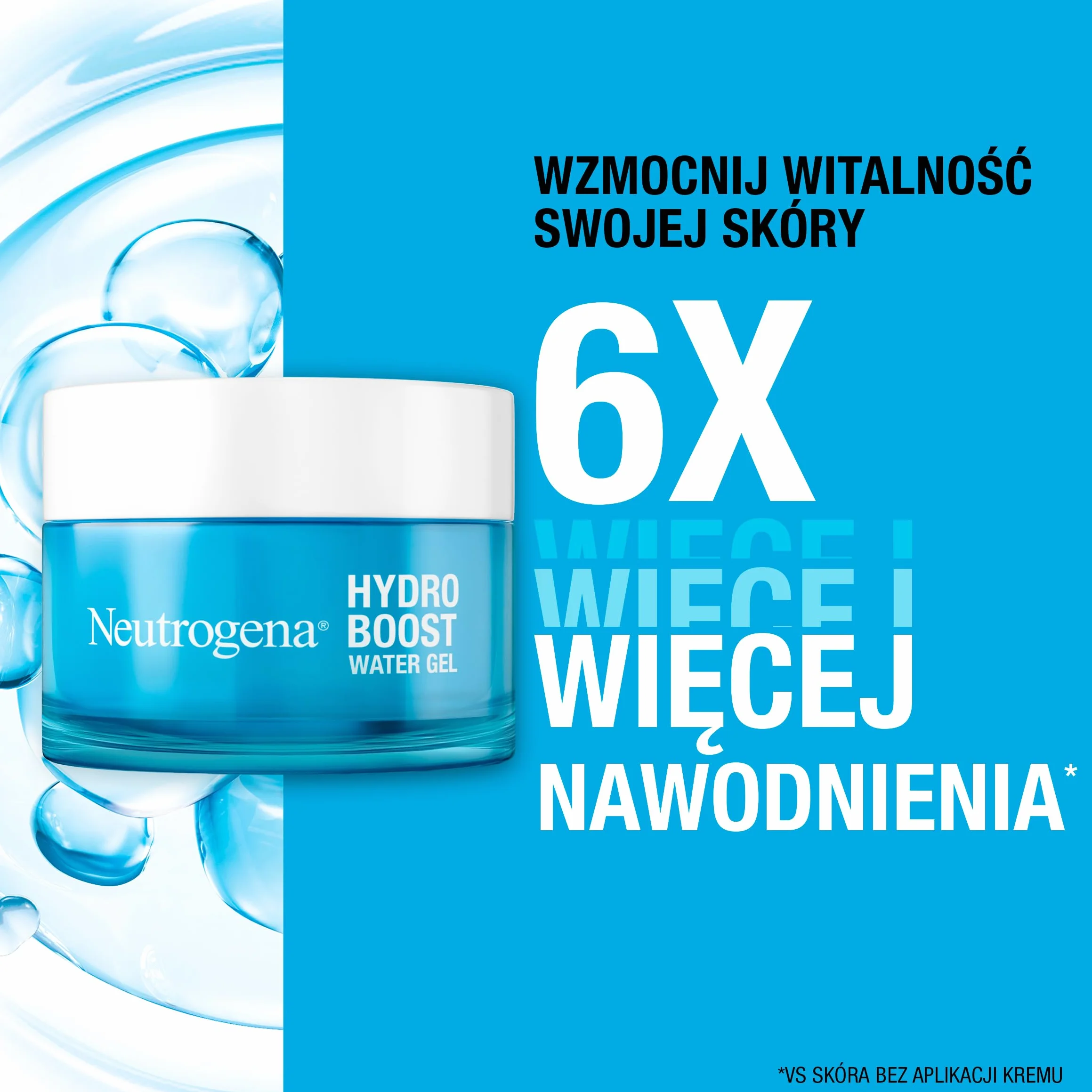 NEUTROGENA® Hydro Boost® Water Gel Nawadniający żel 50ml. Nawadniający żel do cery normalnej i mieszanej, nawilża skórę i wzmacnia jej barierę ochronną. Beztłuszczowa formuła, nie zatyka porów.
