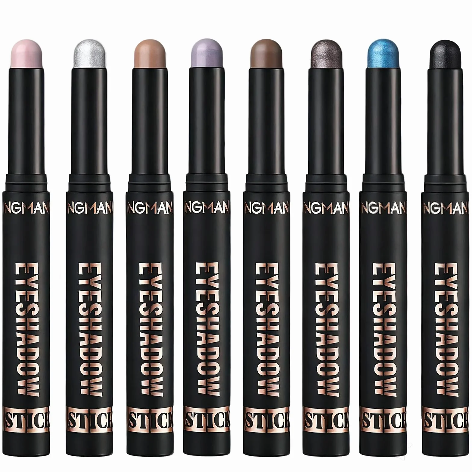 Cienie do powiek w sztyfcie, 8 * 2g Zestaw ołówków do cieni do powiek z brokatem i matowym, Eye Shadow Stick w kremie, łatwy w użyciu, tworzy kredki do oczu i długotrwały makijaż oczu (zestaw C)