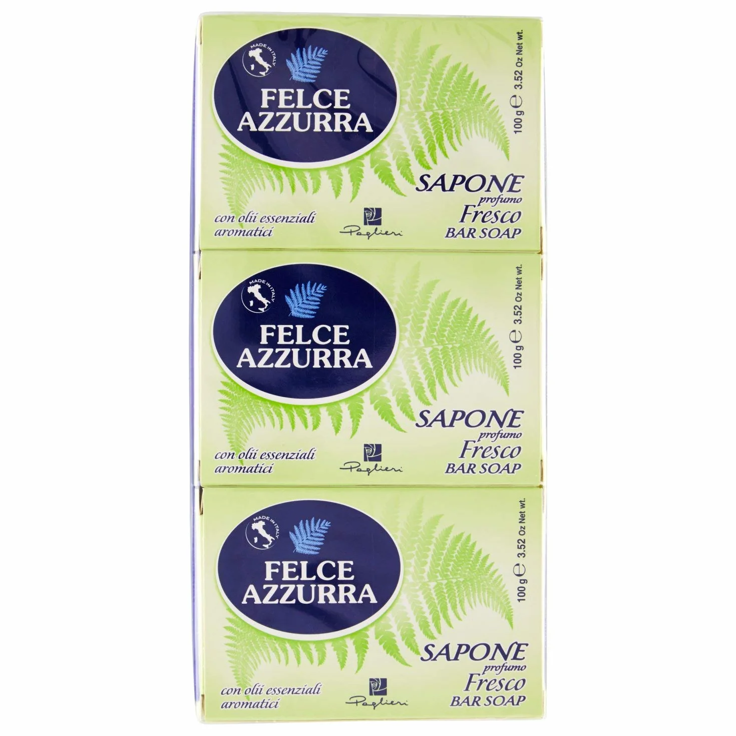 Farce Azzurra mydło o świeżym zapachu, 3 x 100 g, 300 g