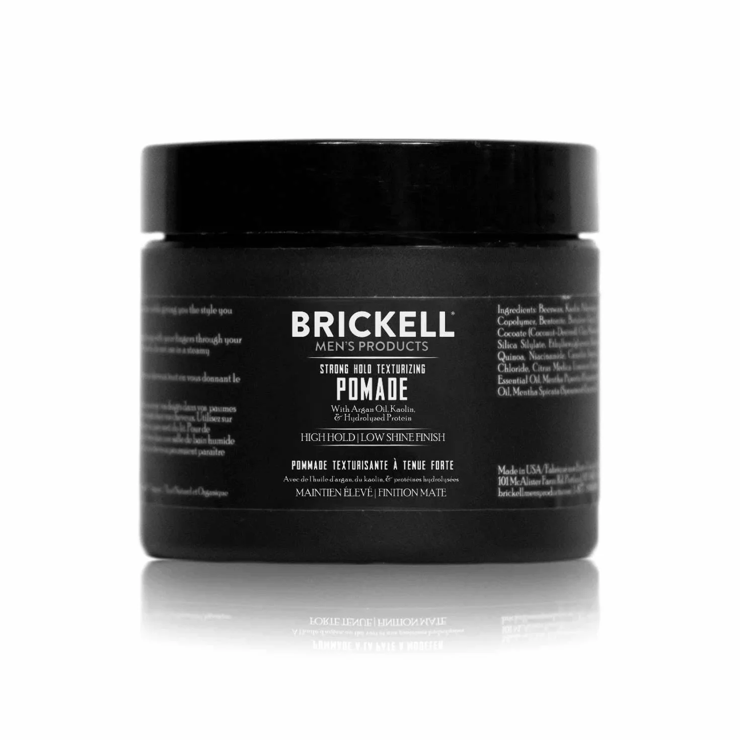 Brickell Men's Strong Hold pomada teksturująca naturalna organiczna 59 ml