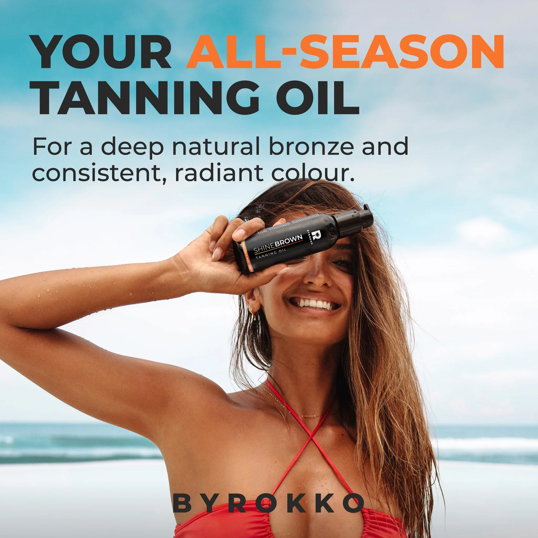 BYROKKO Shine Brown Premium Tanning Accelerator Oil (150 ml)