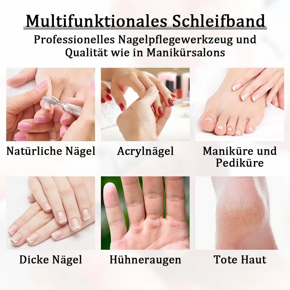 Tuleje szlifierskie frezarki do paznokci, 100 sztuk, zestaw wierteł do paznokci z końcówkami, nasadki szlifierskie, nasadki do frezarki do paznokci, do manicure, paznokci akrylowych, żelowych
