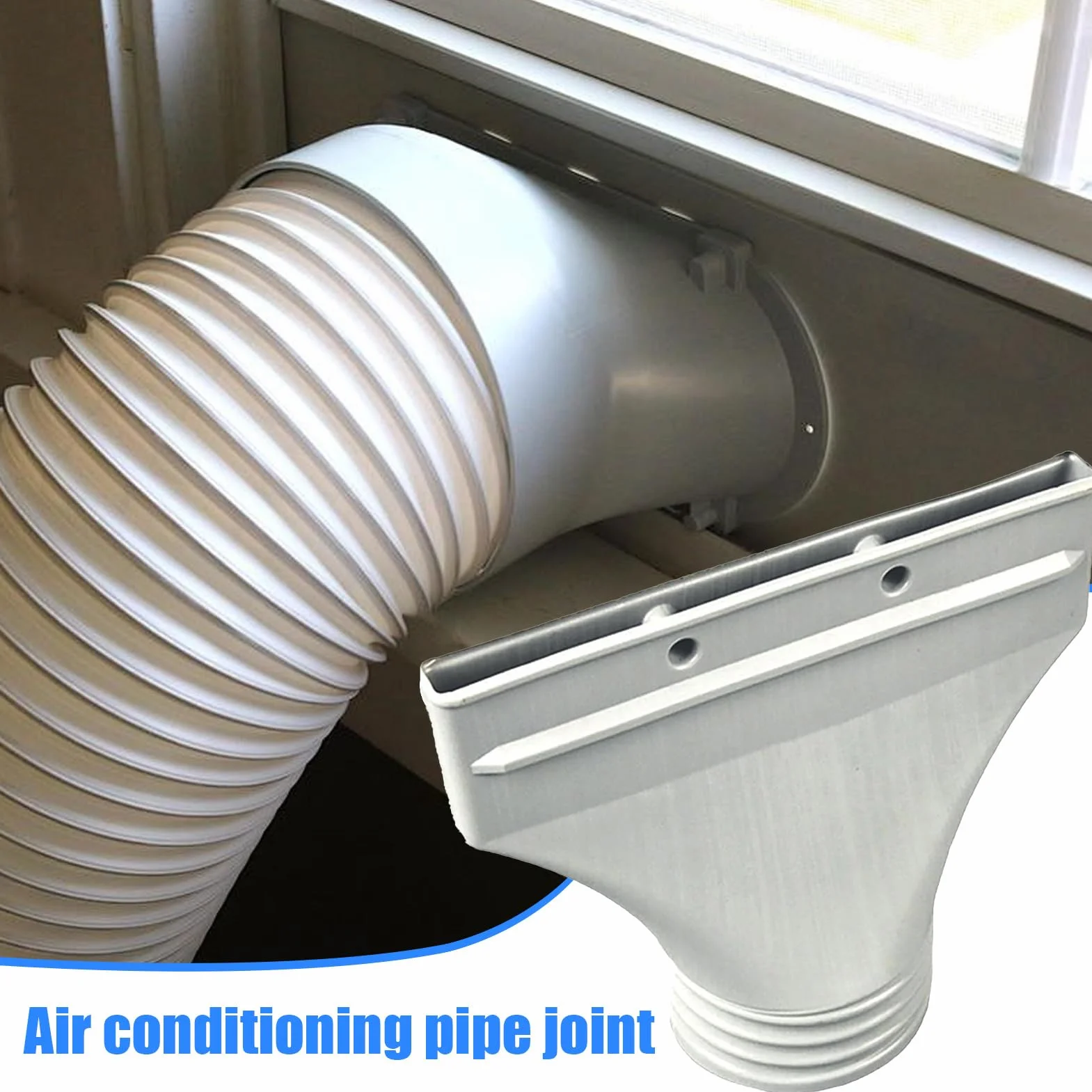 Adapter do rury klimatyzatora, płaski adapter do odprowadzania powietrza z klimatyzatora, adapter okienny do klimatyzatora, okienne dysze wentylacyjne do przenośnych klimatyzatorów mobilnych