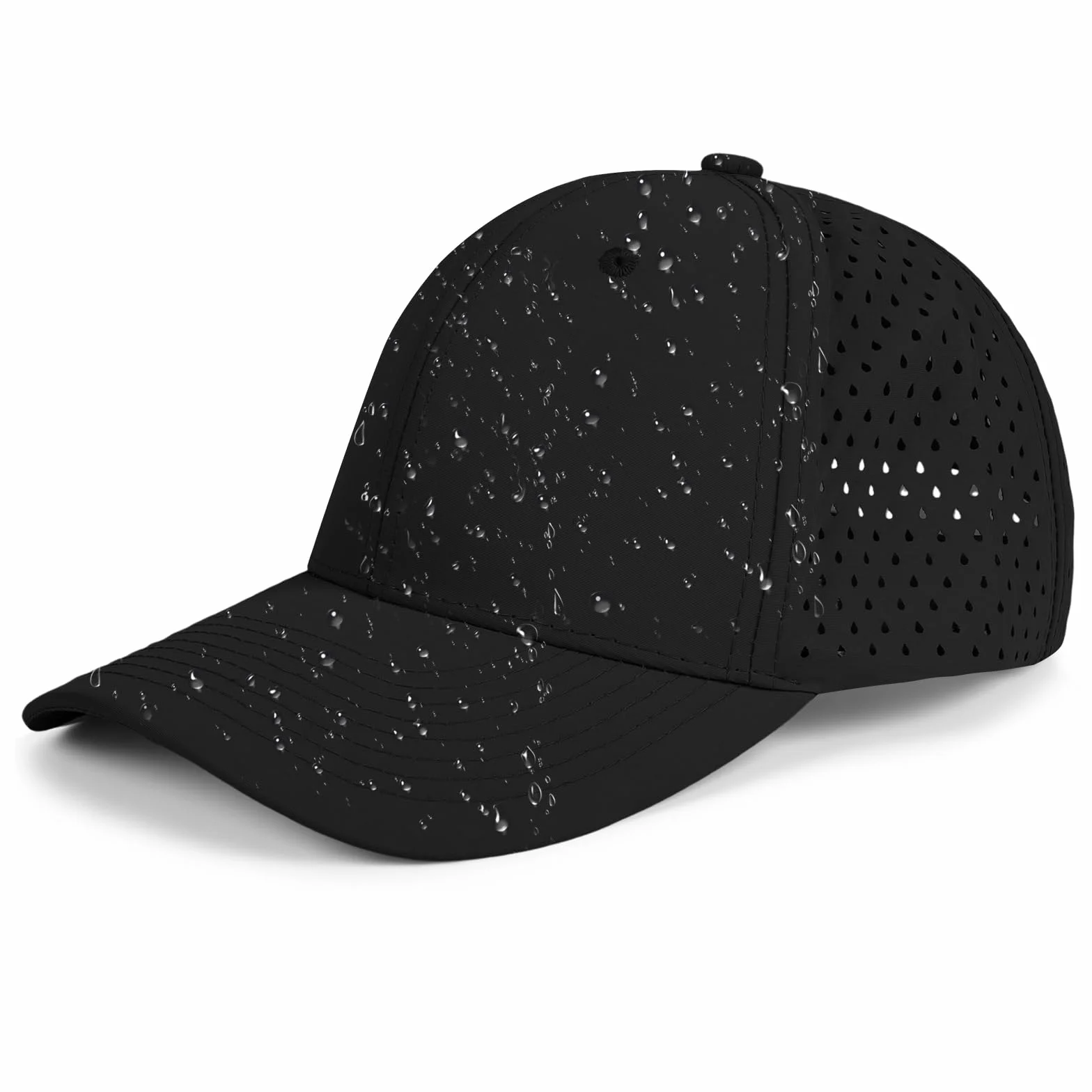 AUYAO Czapka baseballowa z siateczki, regulowana, rozmiar uniwersalny, dla mężczyzn i kobiet, wodoszczelna, czapka przeciwsłoneczna, czapka bejsbolowa do noszenia w czasie wolnym, do uprawiania sportu
