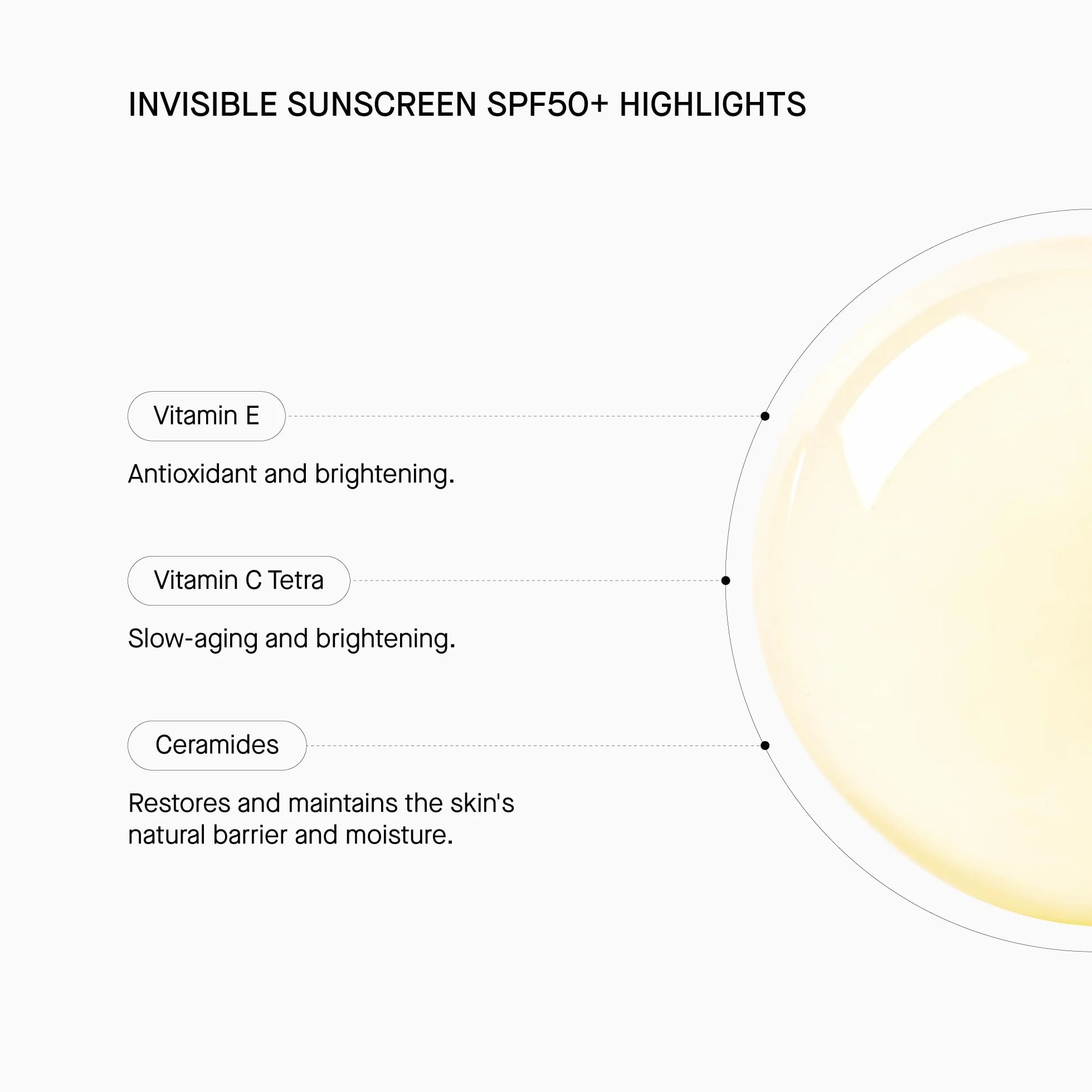 Transparent Lab Invisible Sunscreen SPF50+ 100 ml – Facial Sunscreen with Vitamin C, Ceramides and Vitamin E, High UVA/UVB and Blue Light Protection, Dry Touch, No White Traces and Antioxidant Effect
