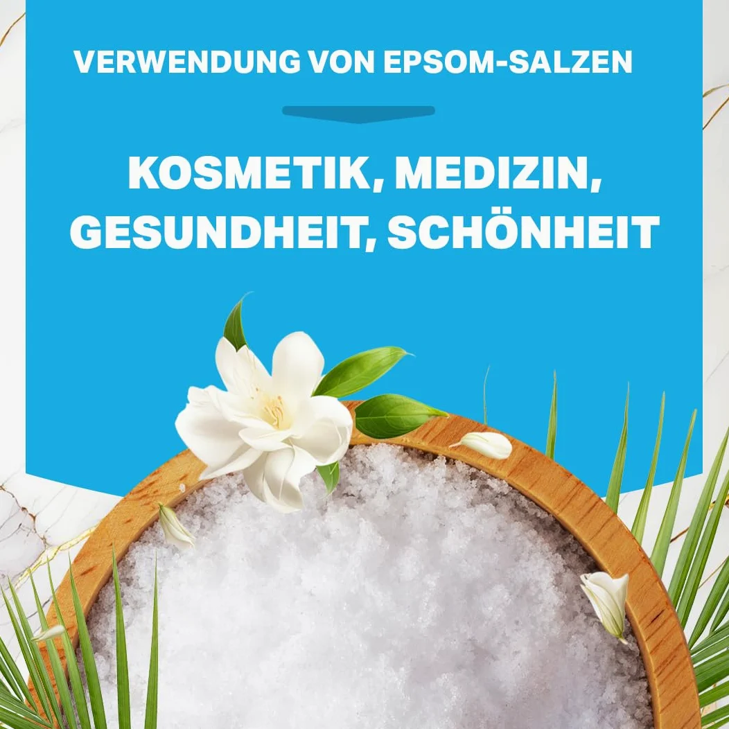 Epsom Sól Do Kąpieli, 4 kg, Sól Gorzka I Oczyszczania Jelit, Siarczan Magnezu, Naturalna