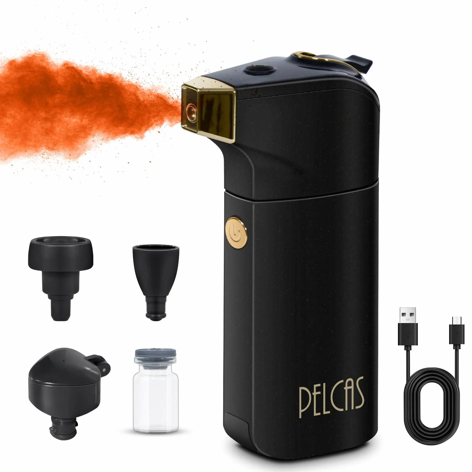 PELCAS Profesjonalny pistolet natryskowy Airbrush do makijażu, bezprzewodowy, przenośny z kompresorem