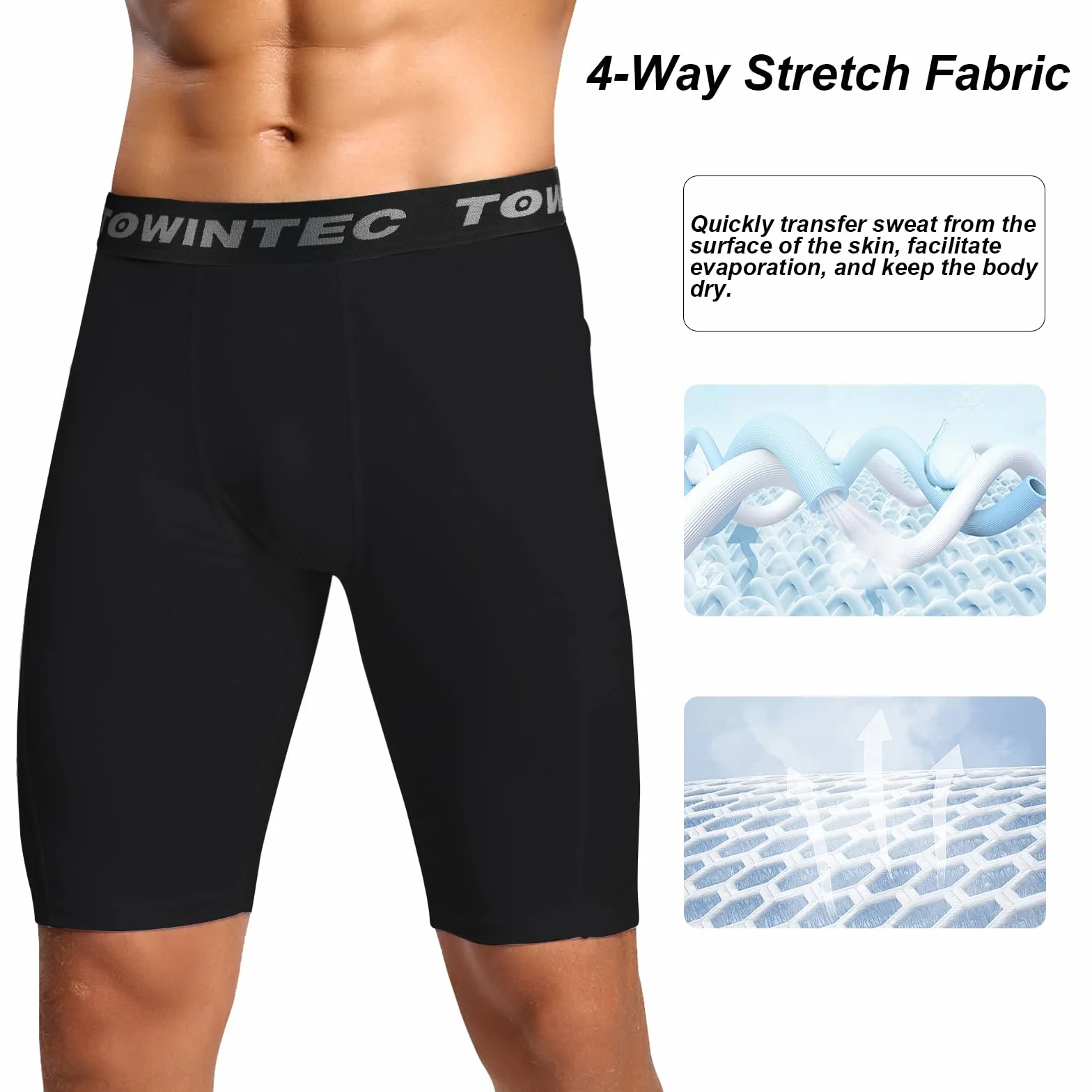 Męskie spodenki kompresyjne z kieszenią sportowe legginsy do biegania z kieszeniami bielizna trening sportowy spandex warstwa bazowa krótkie dla motocyklistów koszykówka siatkówka trening
