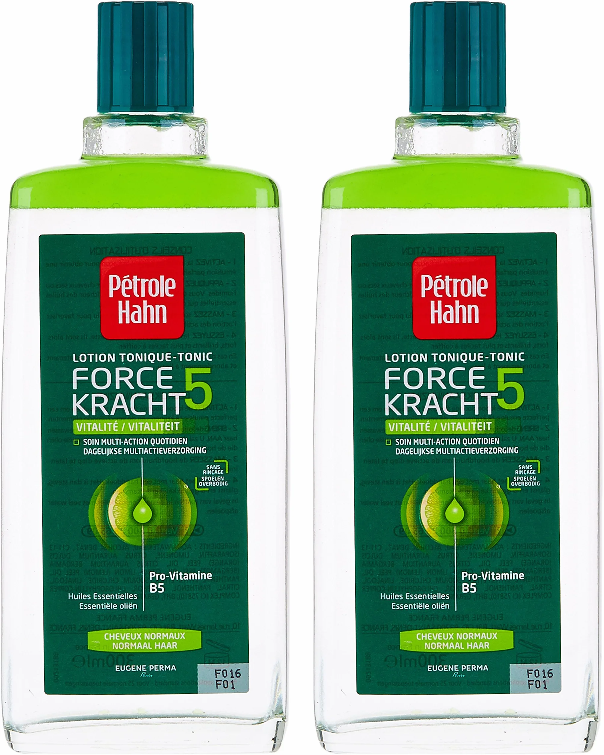 Petrol Hahn Lotion Tonic Force 5 Vitality do włosów normalnych 300 ml 2 sztuki