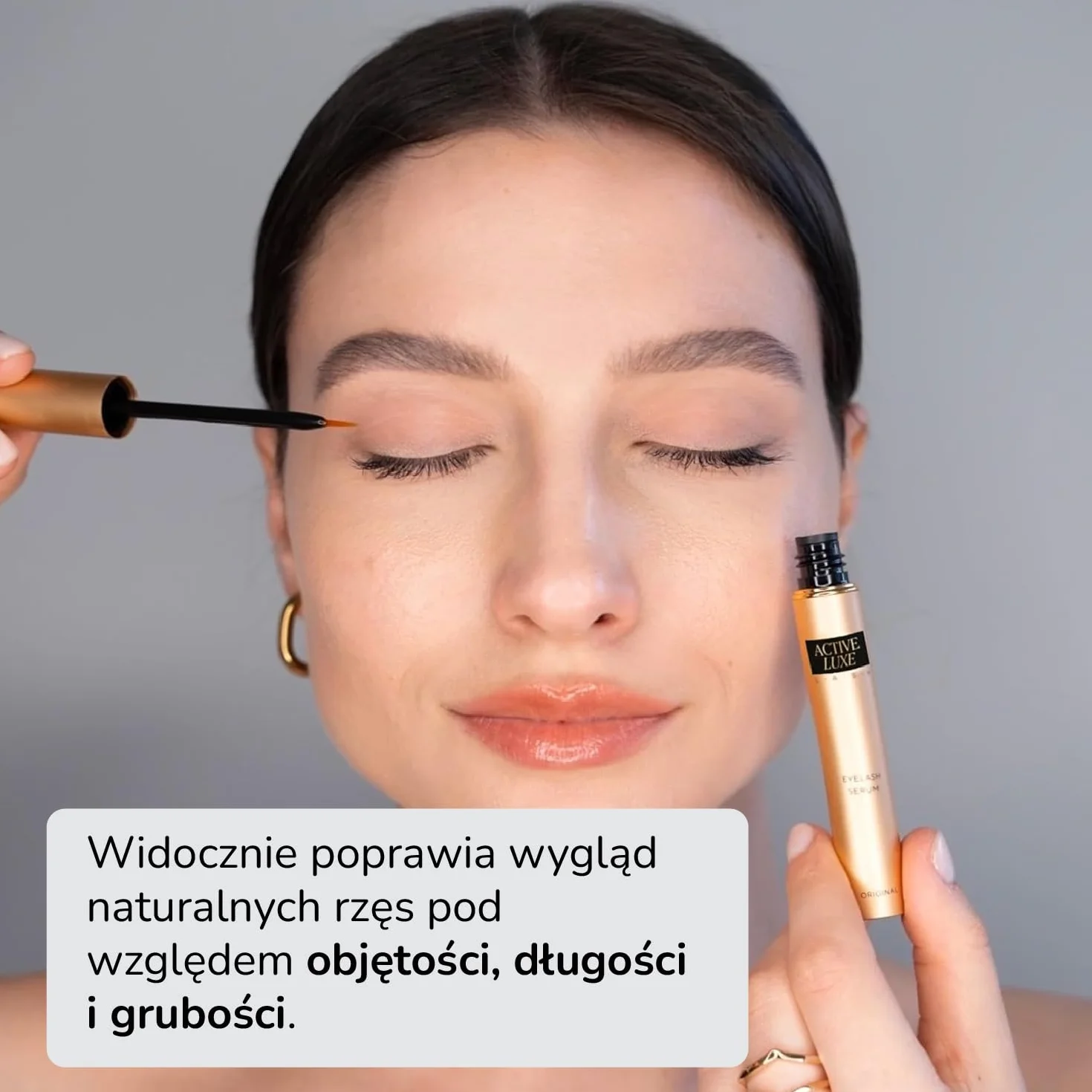 Active Luxe Serum do Rzęs – Serum na dłuższe, gęstsze i ciemniejsze rzęsy – Serum do rzęs bez hormonów, wegańskie i klinicznie testowane, 1,5 ml | Dłuższe, gęstsze i ciemniejsze rzęsy, bez hormonów, wegańskie, testowane klinicznie