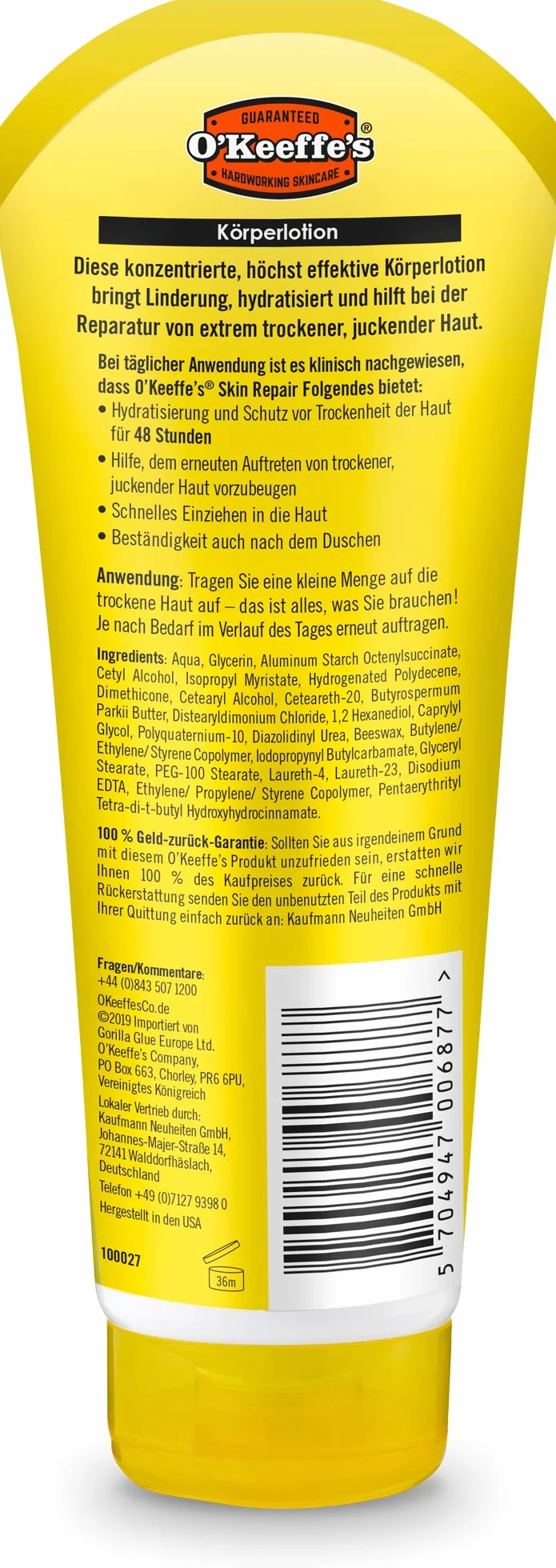 O'Keeffe's Skin Repair balsam do ciała w tubce, 190 ml
