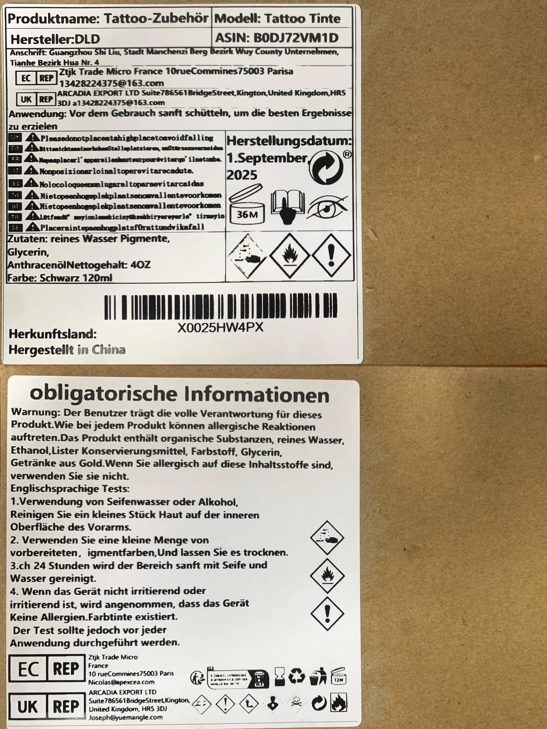 DLD Farba do tatuażu, zaawansowany eyeliner rekin 120 ml, tusz do tatuażu, czarny sztyft i trwały wegetariański tribe mikrokolorowy tusz ciemny czarny profesjonalne akcesoria do tatuażu