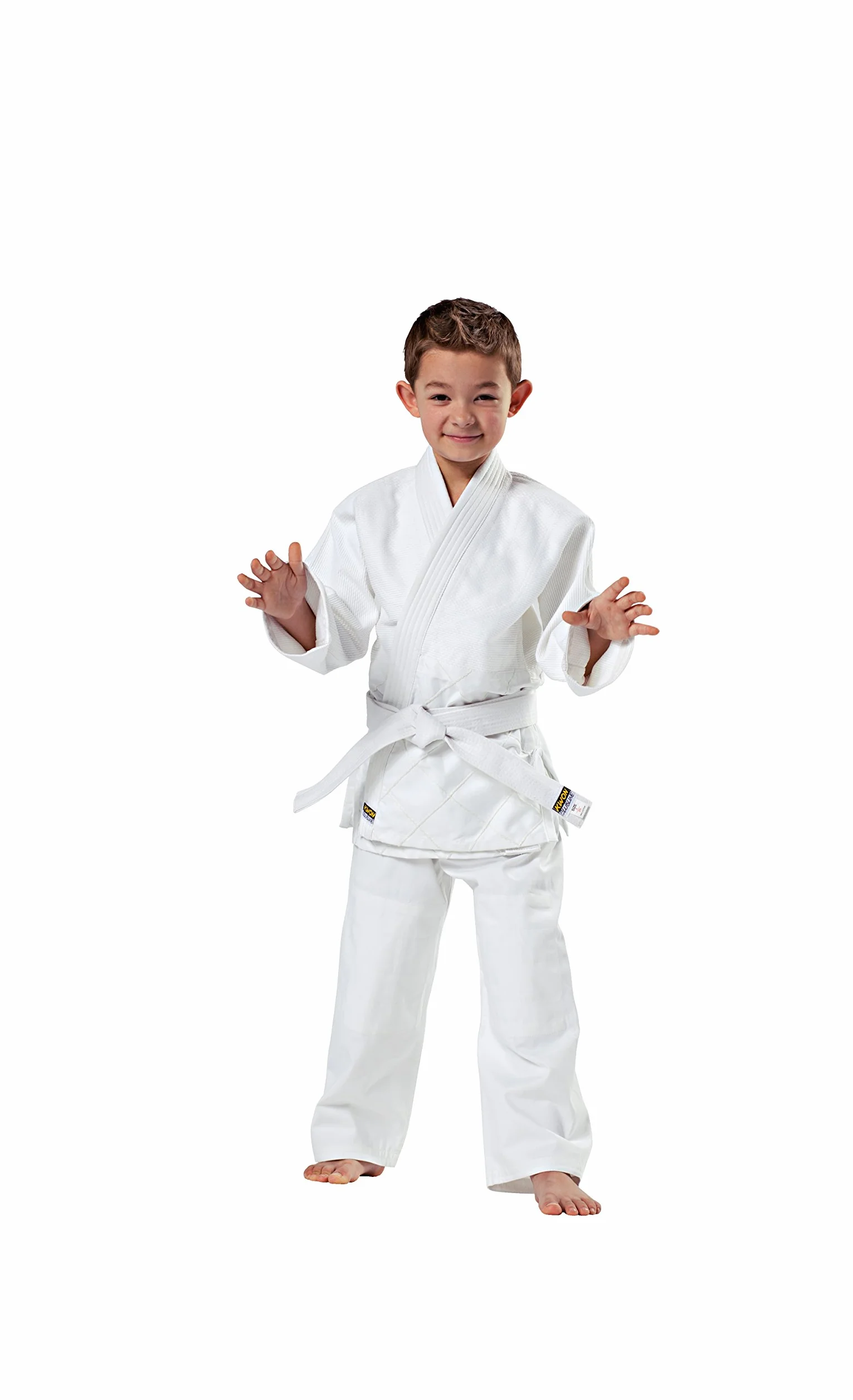 KWON Dziecięcy strój do sportów walki Judo Randori, biały, 130 EU