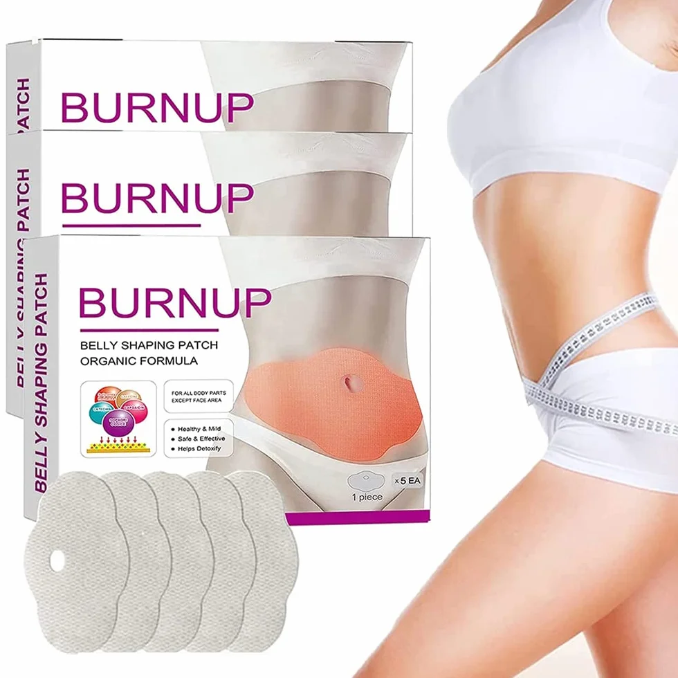 BurnUp Belly Shaping Patch,Natural Herbal Slimming Patches,Perfect Detox Slimming Patch,Belly Fat Burner,Quick Slimming Belly Button Patch for Men Women (15Pcs)