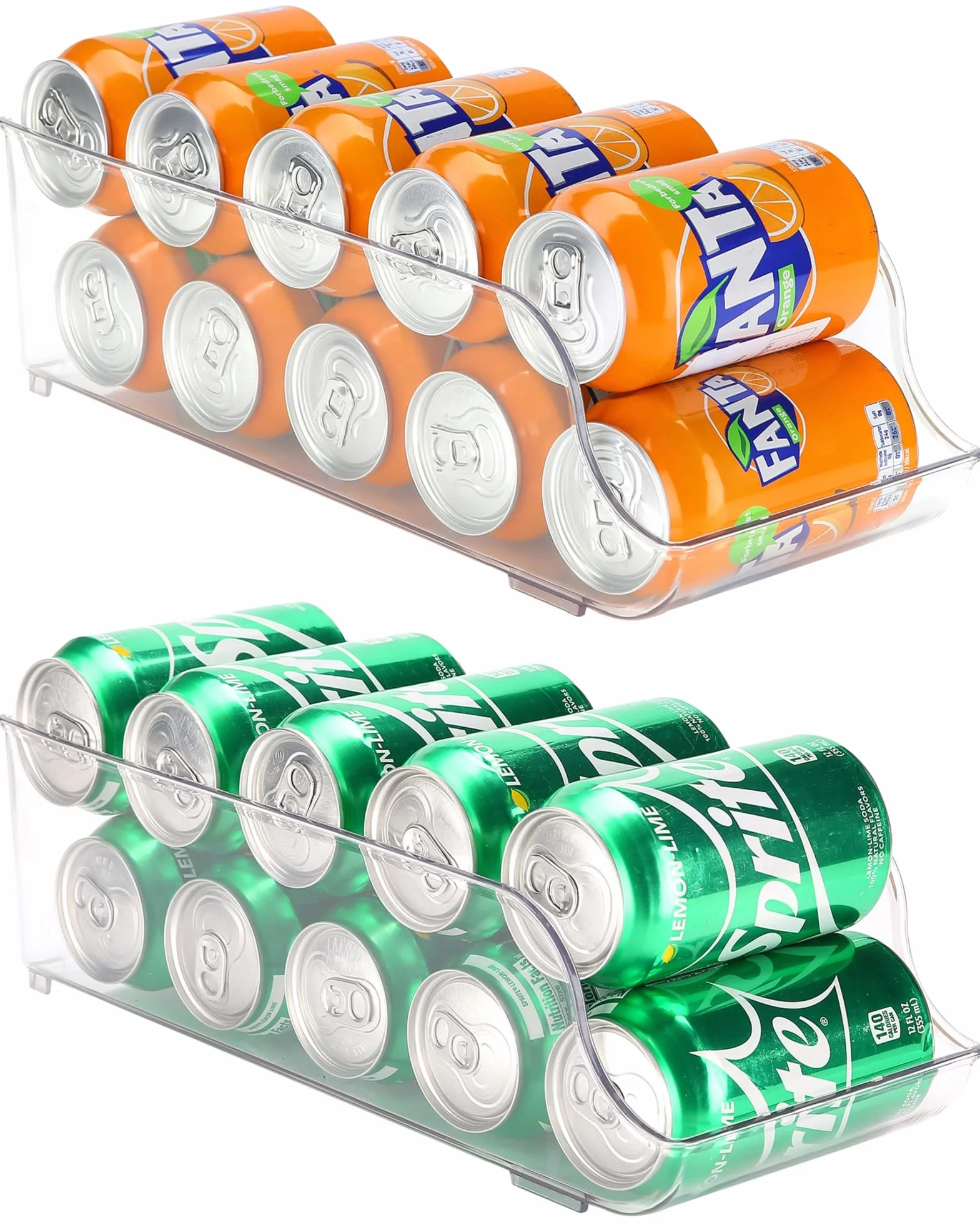 Puricon PR-08362903 pojemnik na puszki, organizer na lodówkę, plastikowy