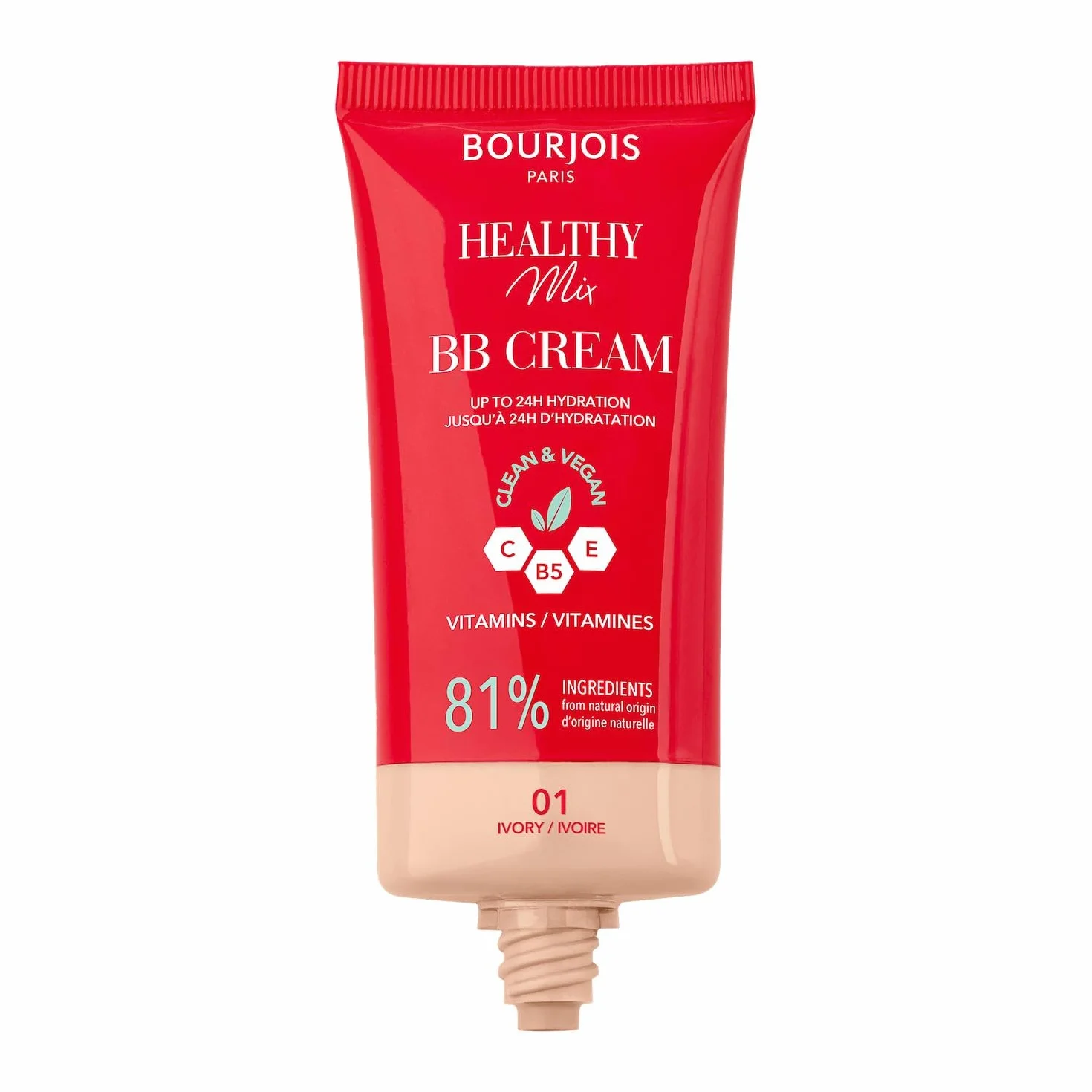 Bourjois Healthy Mix kryjący krem BB z kompleksem witamin C, E i B5 nr 01 Ivory, 30 ml