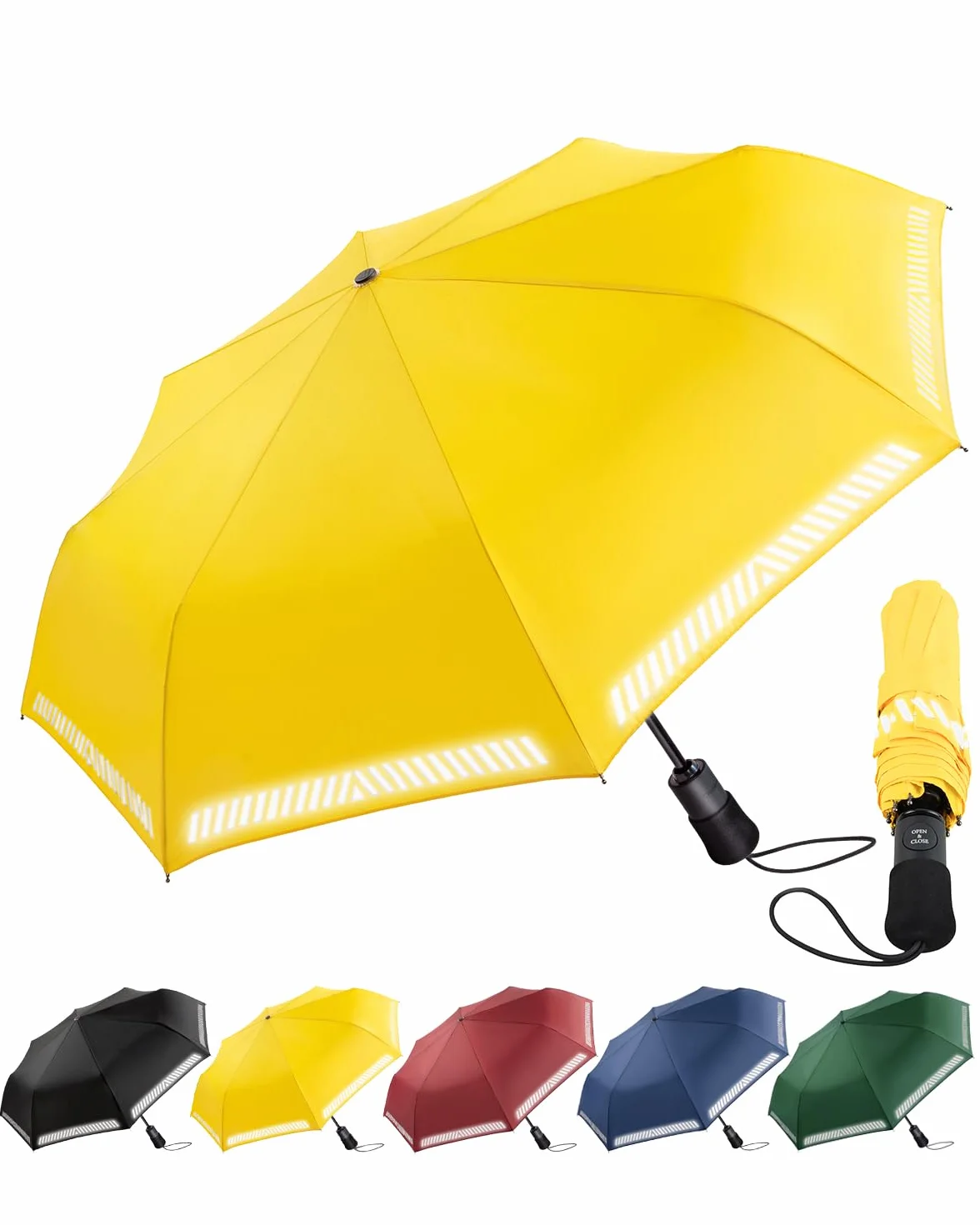 8 żeber kompaktowy parasol podróżny wiatroszczelny mocny - automatyczne składane parasole na wiatr i deszcz przenośny parasol
