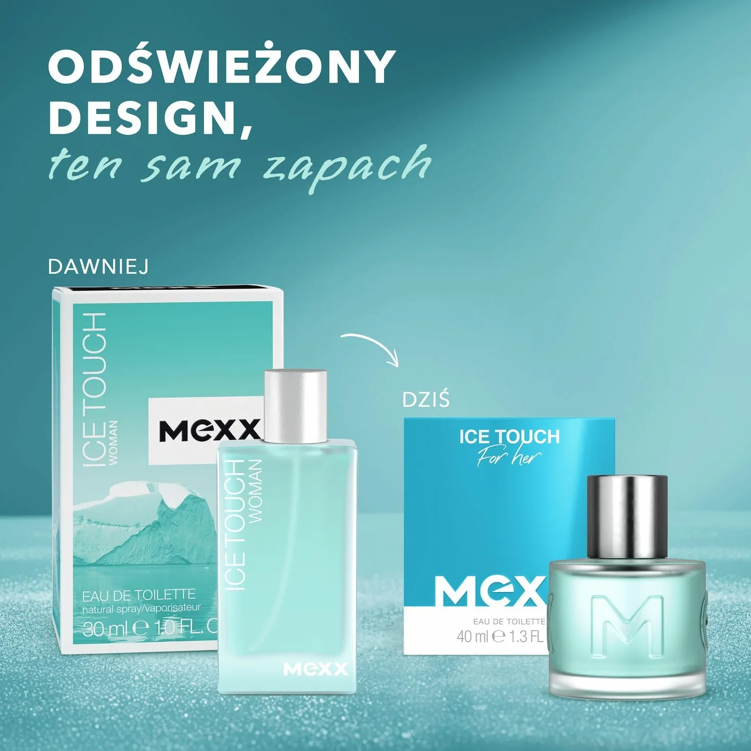 Mexx Ice Touch Woda Toaletowa dla Kobiet, o Świeżym, Kwiatowym Zapachu, 40 ml