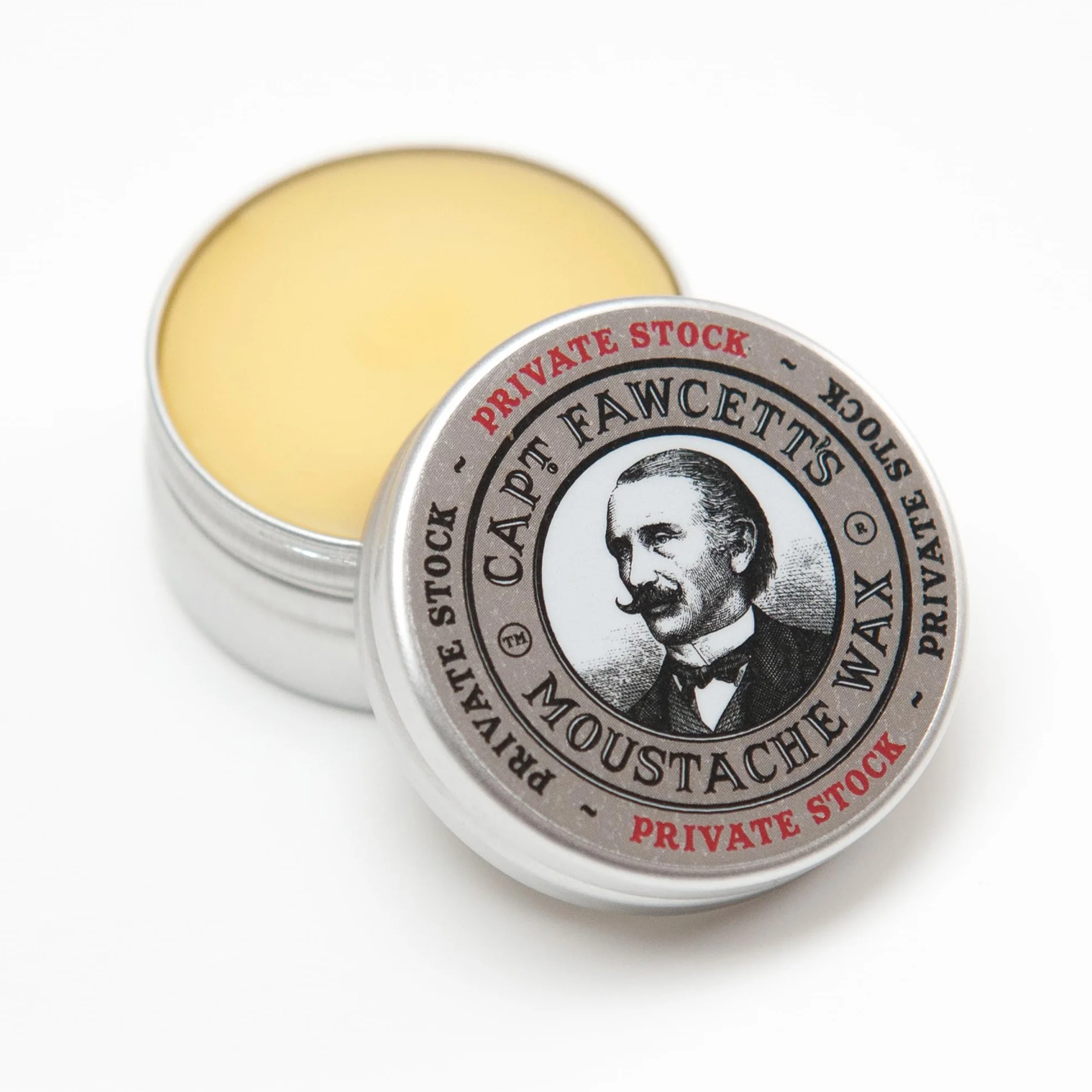 Captain Fawcett Wosk do wąsów Private Stock 15 ml, czarny, standardowy
