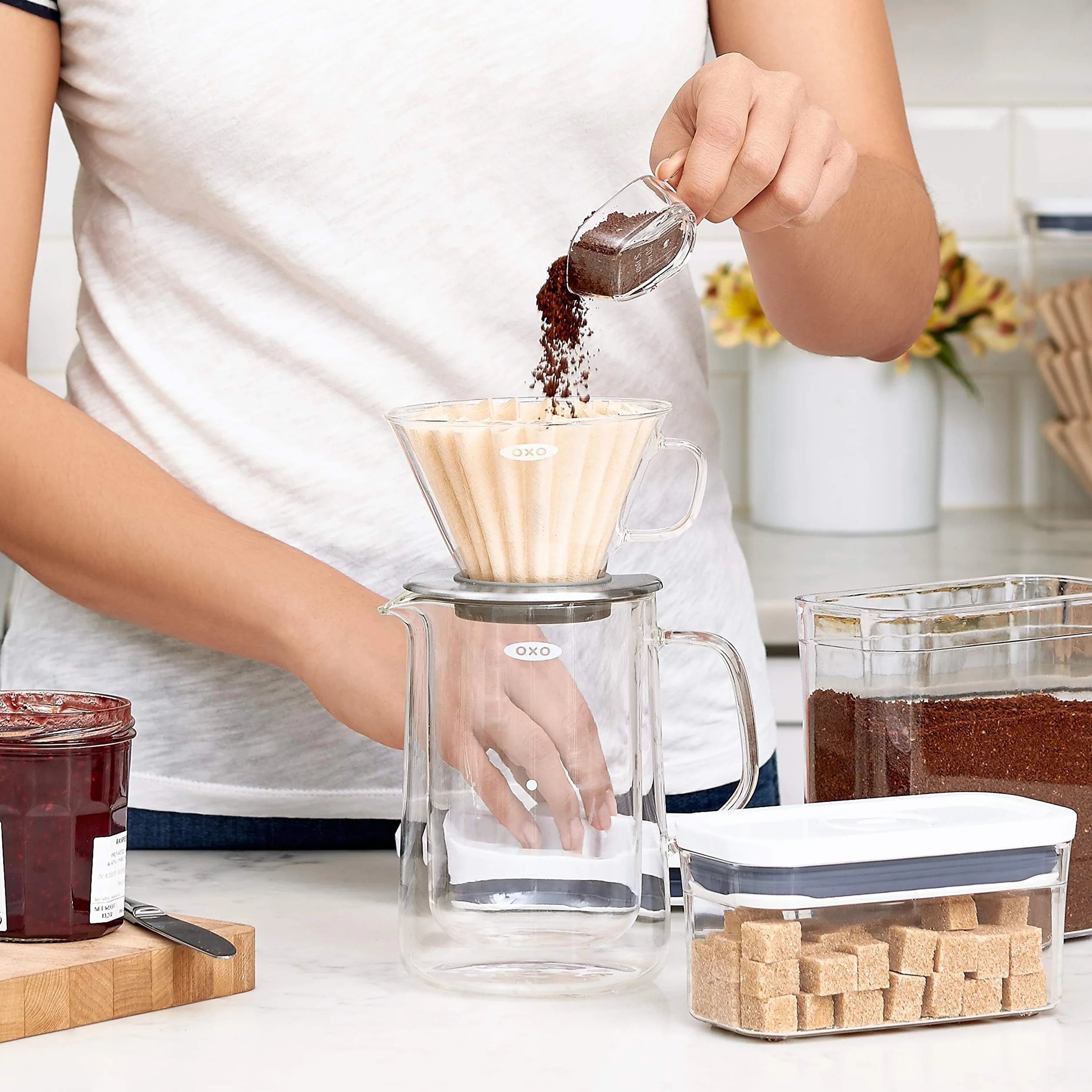 OXO Good Grips POP łyżeczka do dozowania kawy – miarka do pojemnika OXO Pop o pojemności 2,1 l i nie tylko