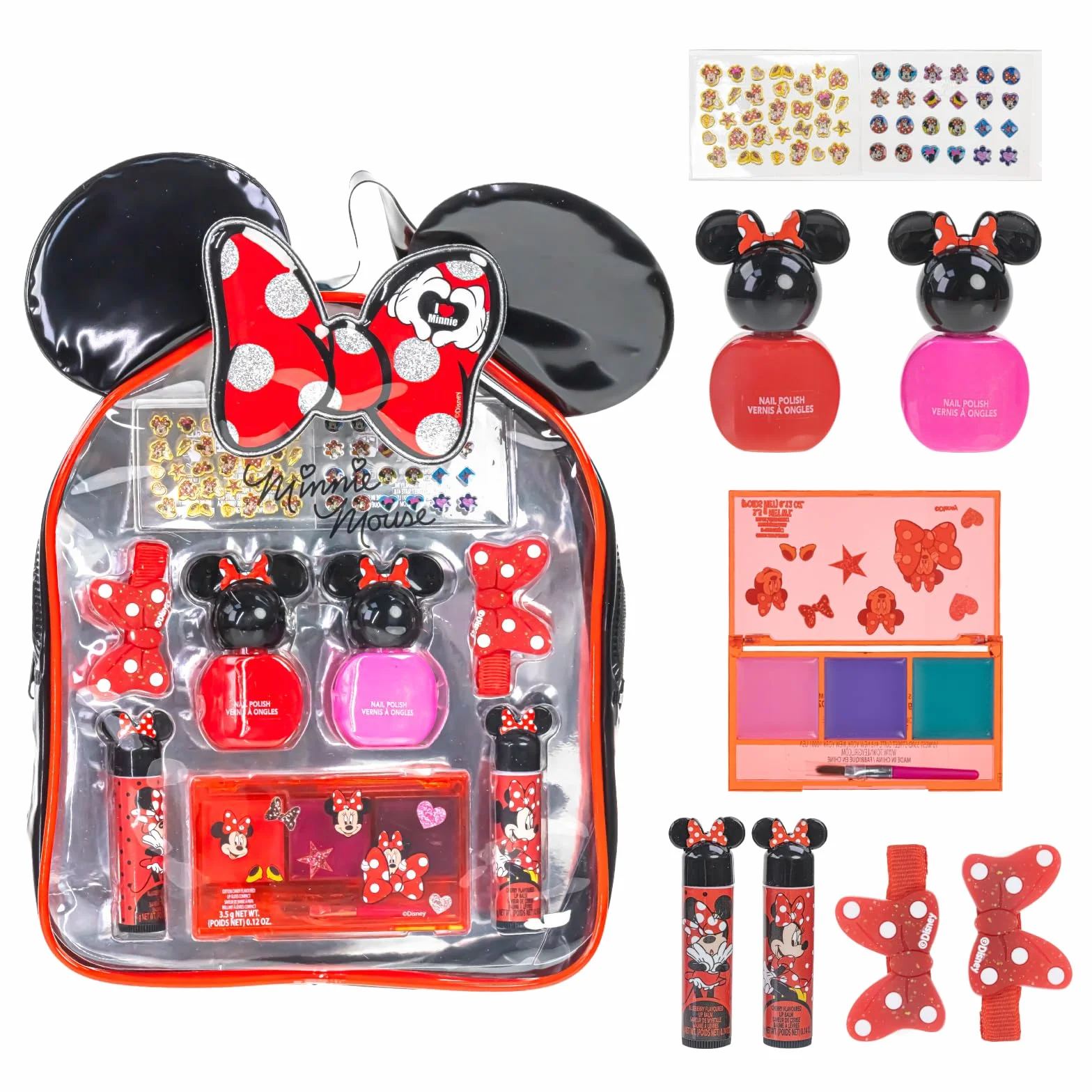 Minnie Mouse Plecak z Makijażem Dla Dzieci Zestaw Urody Prezent