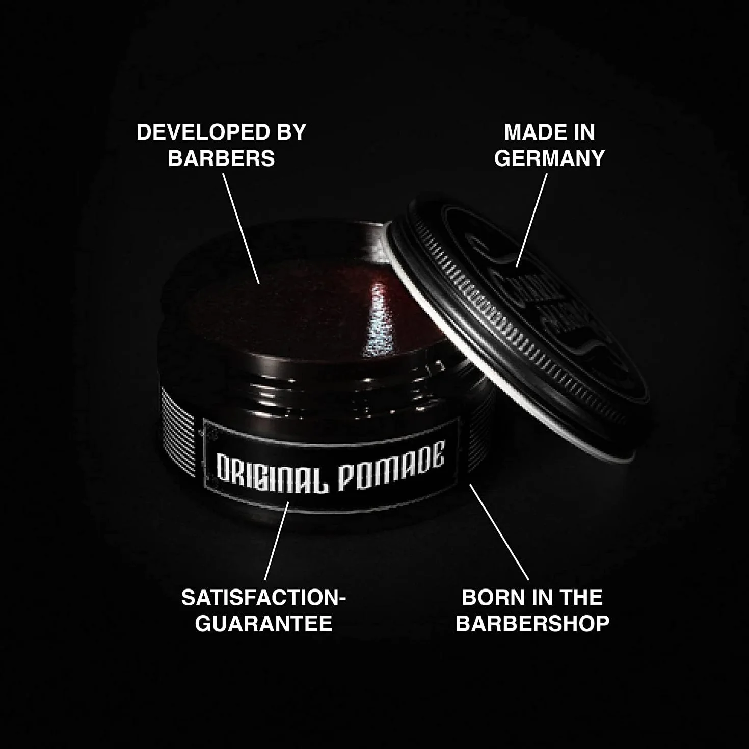 Pomada na bazie wody Charlemagne - idealny mocny uchwyt Pomada fryzjerska - Pielęgnacja włosów dla mężczyzn - 100 ml – Barbershop Hair Wax – pomada do włosów mocna - wosk do włosów dla mężczyzn