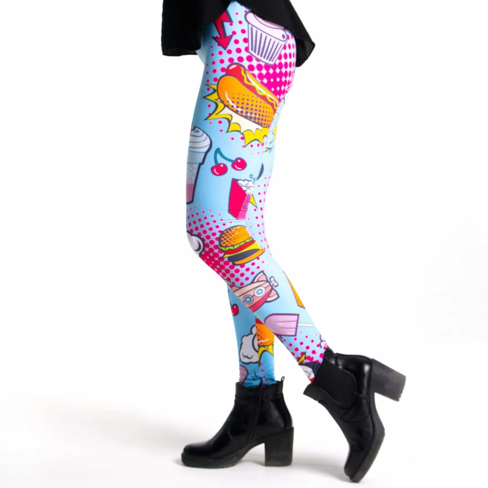cosey bunte bedruckte Tiermuster - Legginsy panie