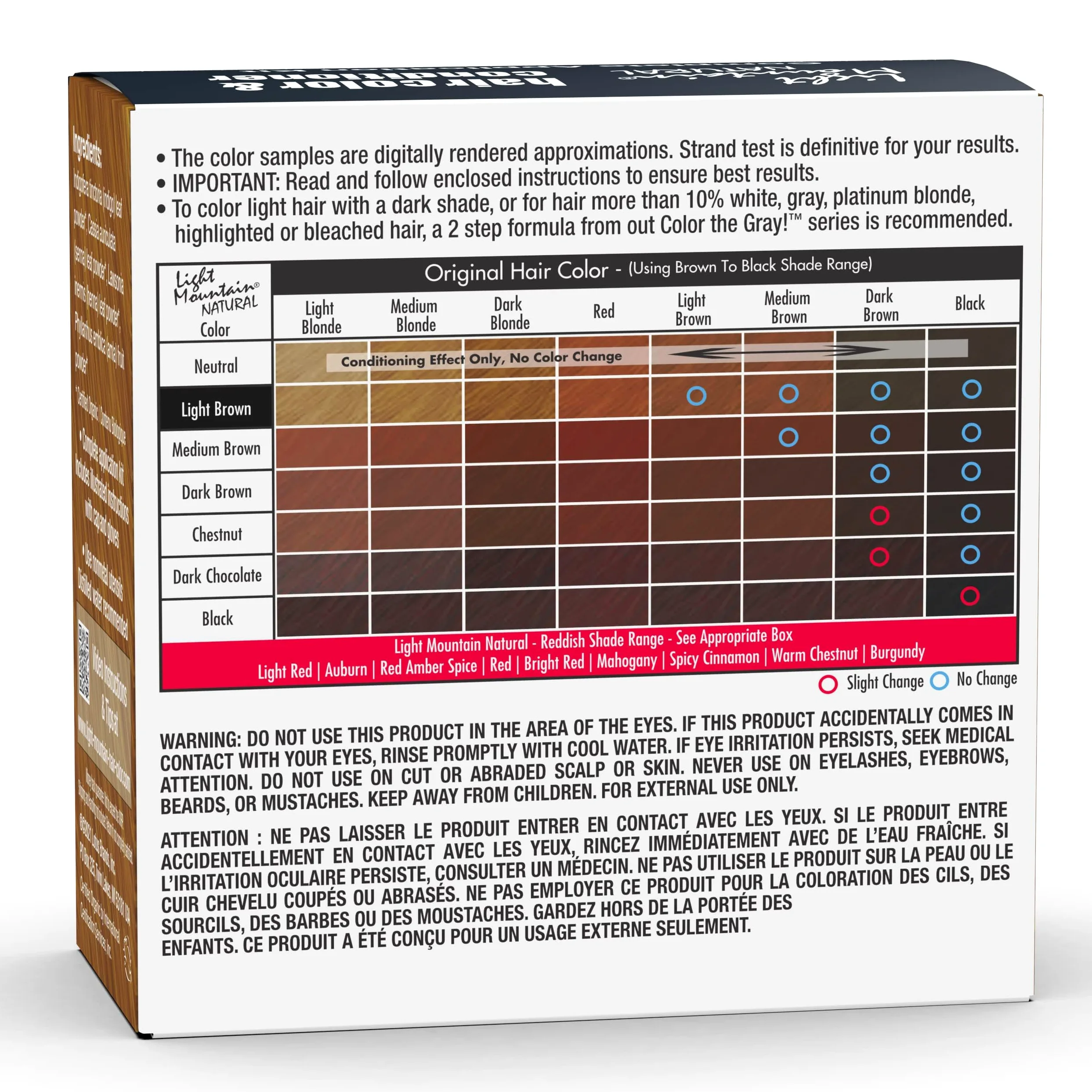 Light Mountain Light Brown Henna 120 ml