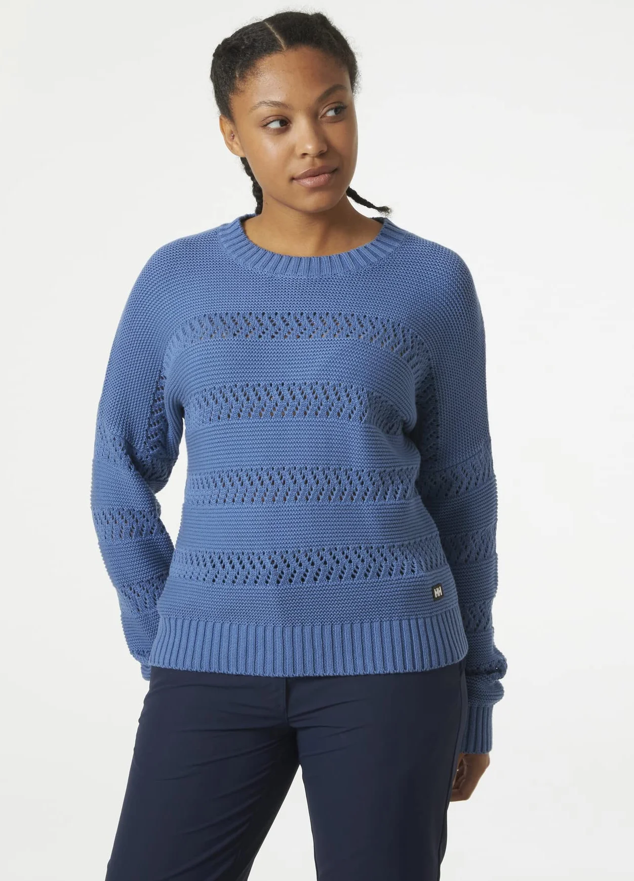 Helly Hansen Damski sweter W Pier Pointelle, azuryt, M, Azuryt, M