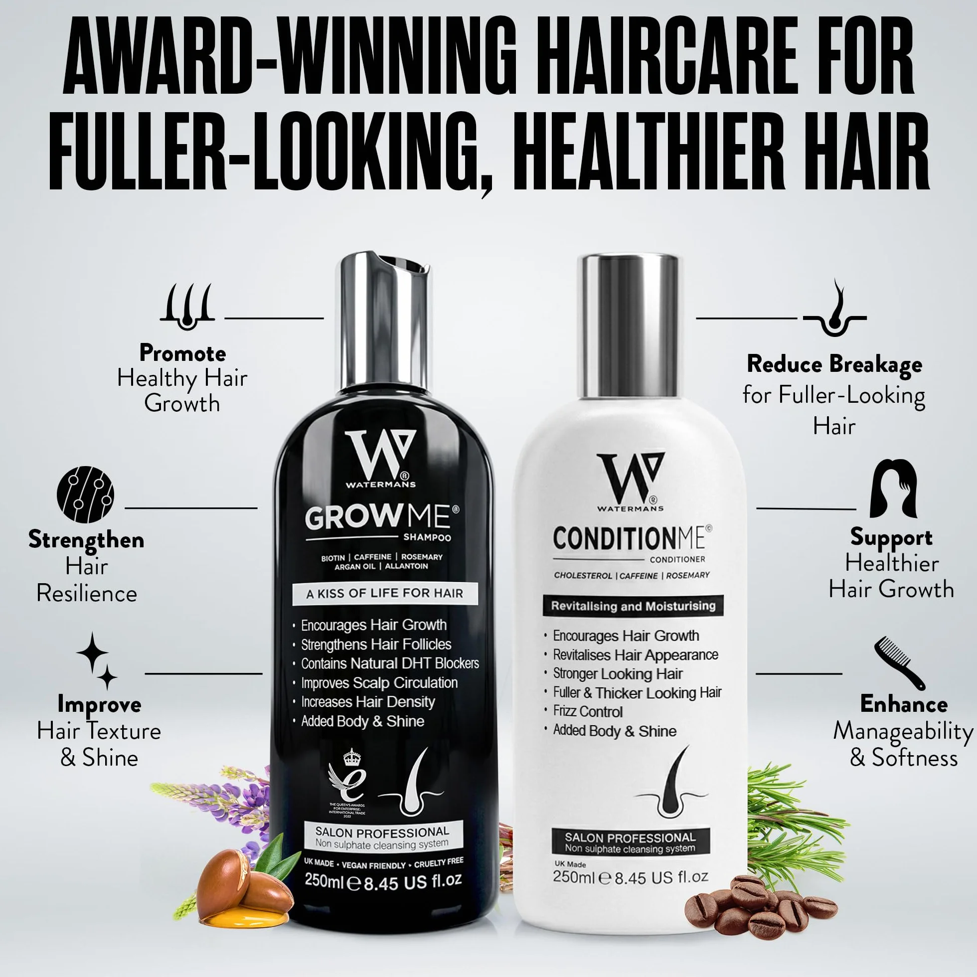 Watermans Hair Growth Zestaw szamponu i odżywki na porost włosów