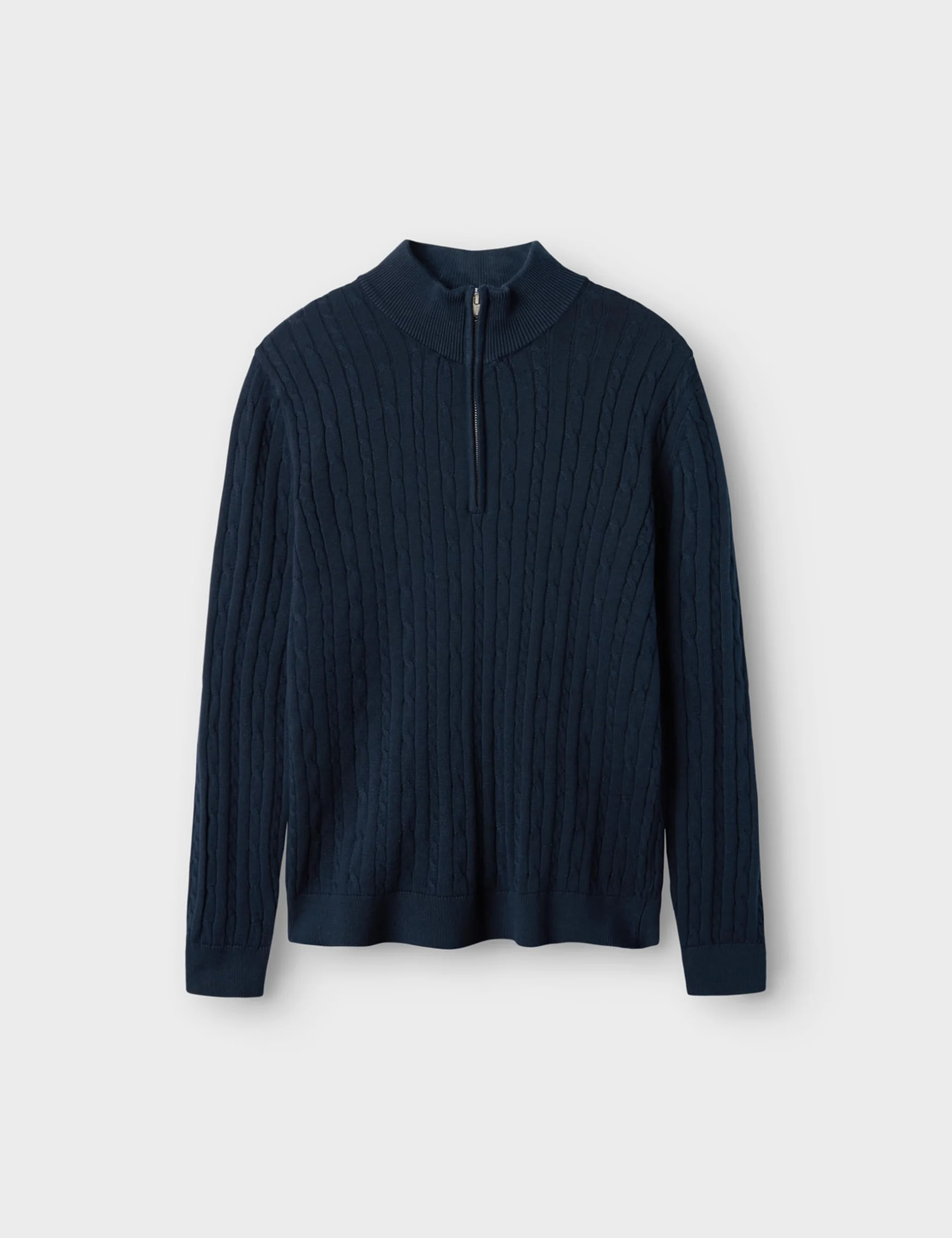 Nlmhabel Ls Half Zip S Knit, Dark Sapphire, 146-152