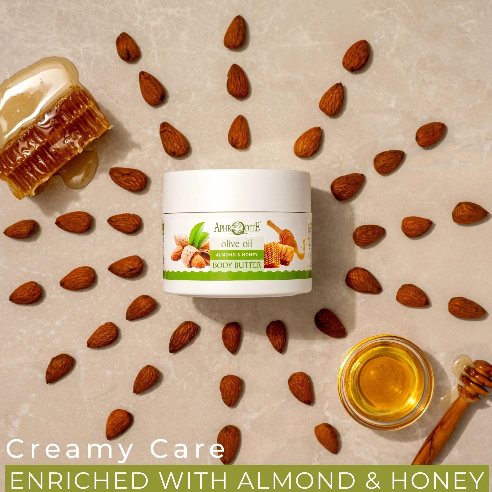 Aphrodite Comforting Body Butter z migdalami i miodem Organiczne maslo do ciala 200 ml