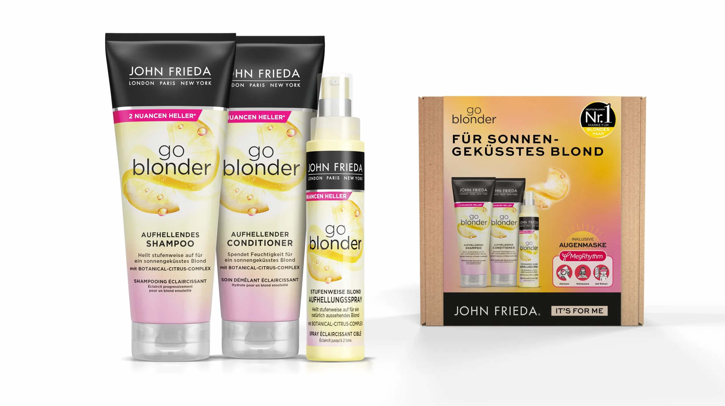 John Frieda Go Blonder Zestaw do Włosów 4 Elementy