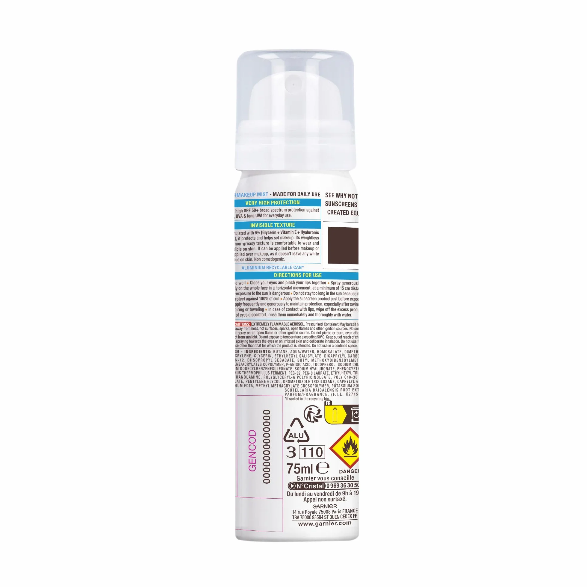 Garnier Ambre Solaire Super UV Mgiełka ochronna SPF 50 75 ml