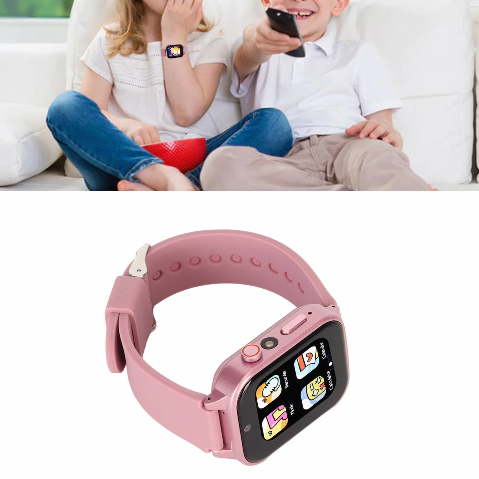 Inteligentny zegarek HD Smart Watch dla dzieci, zabawka dla chłopców 4-12 lat, gry, MP3, budzik, krokomierz, kalkulator, kalendarz, edukacyjne prezenty