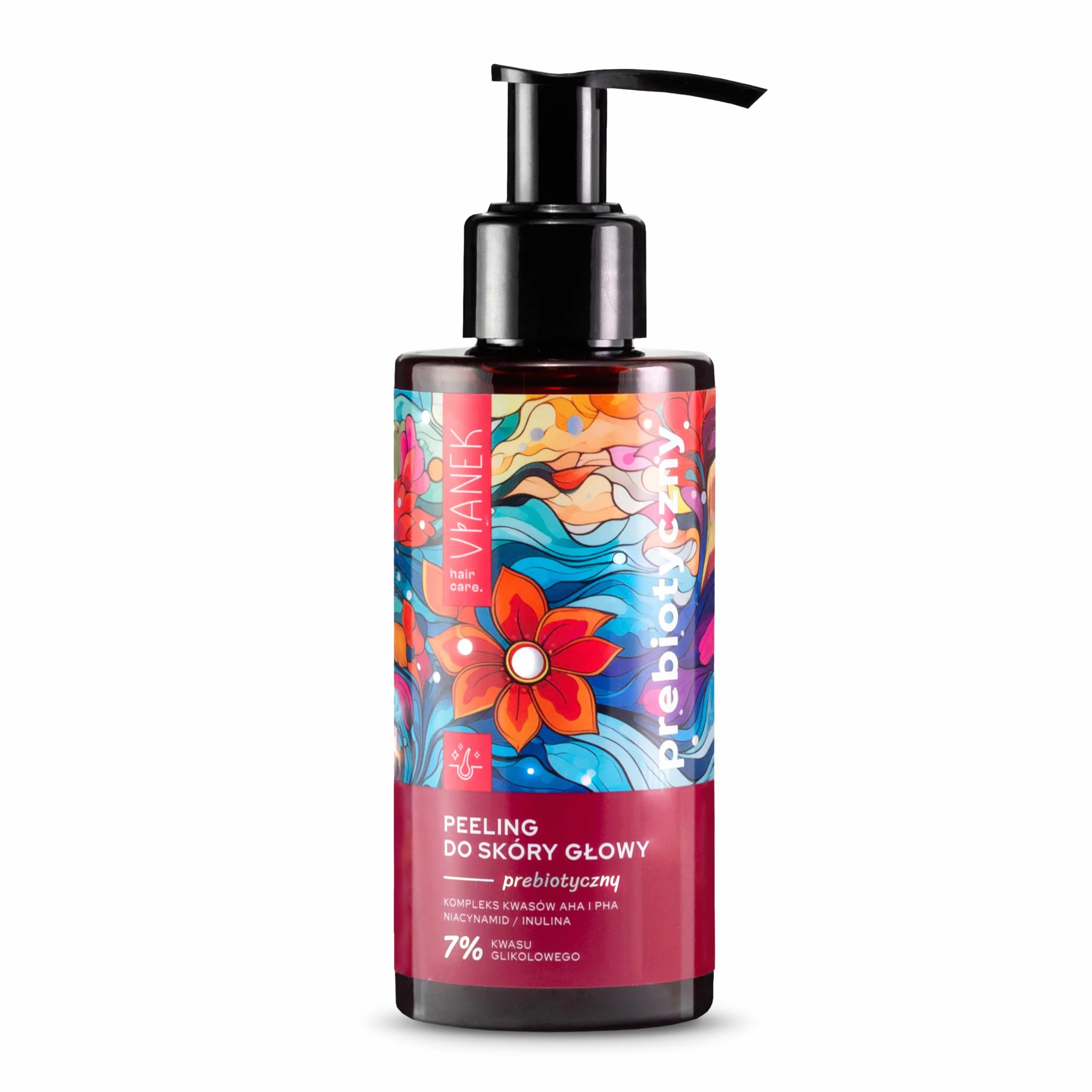 VIANEK Prebiotyczny peeling do skóry głowy 150 ml – wegański, złuszczający, nawilżający, z kwasami AHA i PHA, do wszystkich rodzajów skóry