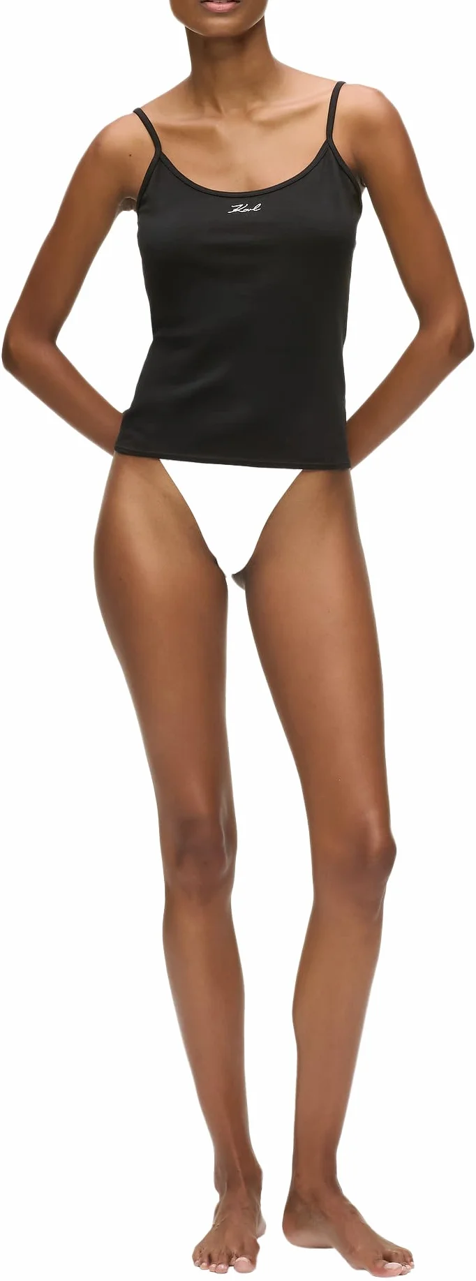 KARL LAGERFELD B.V Cami koszula Kobiety Karl Lagerfeld, Women's, Signature Cami Top (2 Pack)