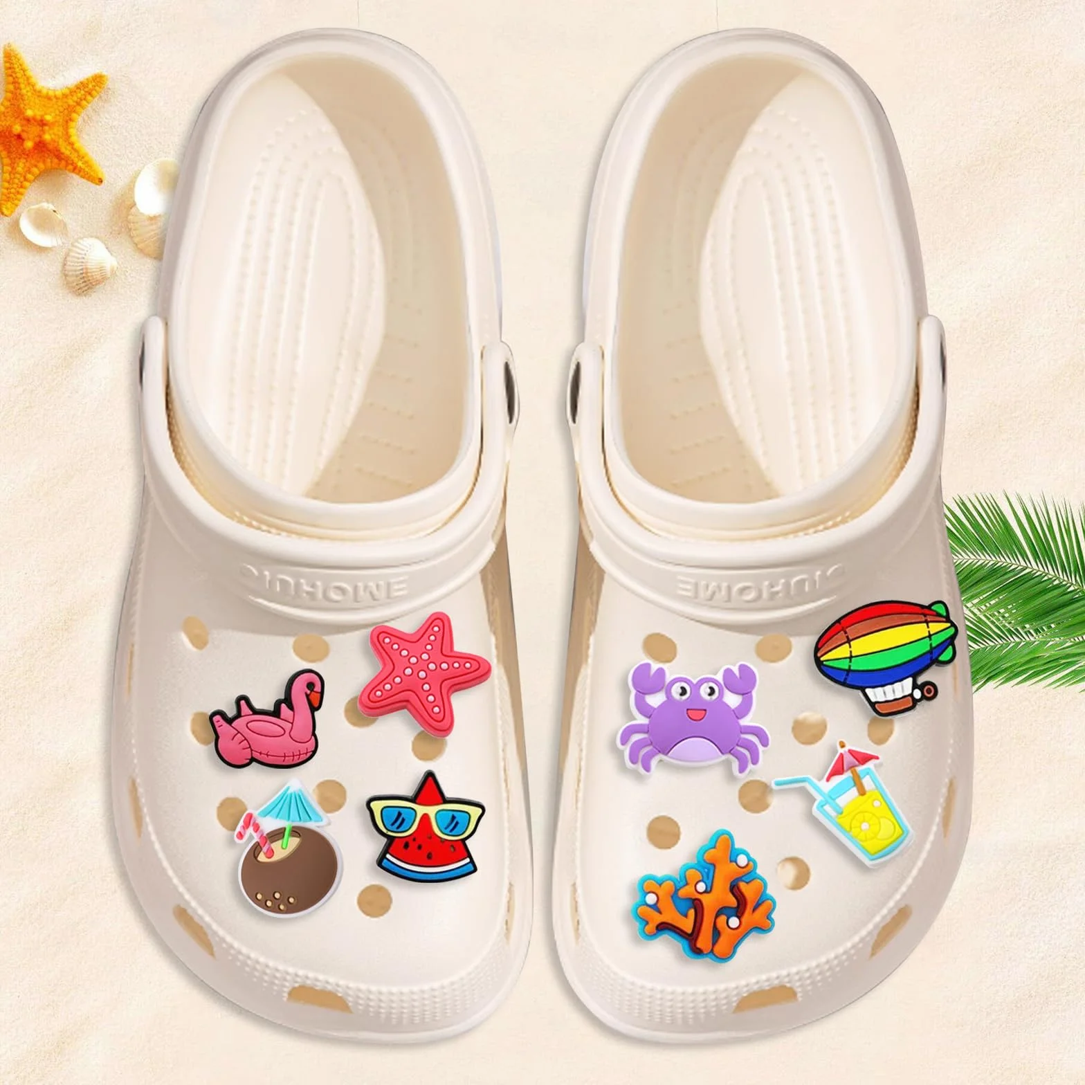 50 sztuk charms do butów Crocs, ozdoby PVC, szpilki, dla dziewcząt i dorosłych