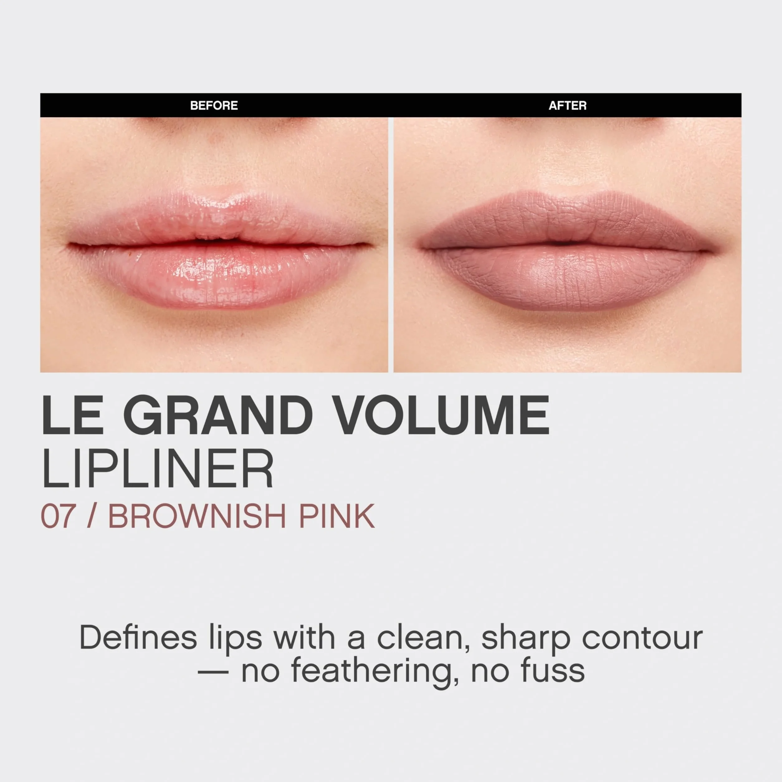 VIVIENNE WIEDZIAŁ | Stały profil do ust Le Grand Volume 07 | Łatwy i wygodny kredka do ust | Długotrwały miękki i kremowy efekt | Cruelty Free (brown pink)